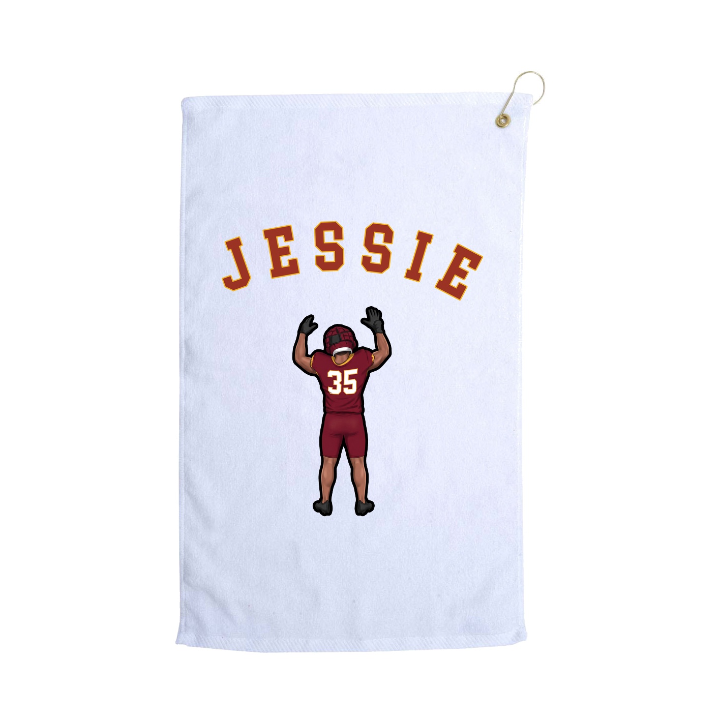 Golf Towel — Shirsey Arch in White
