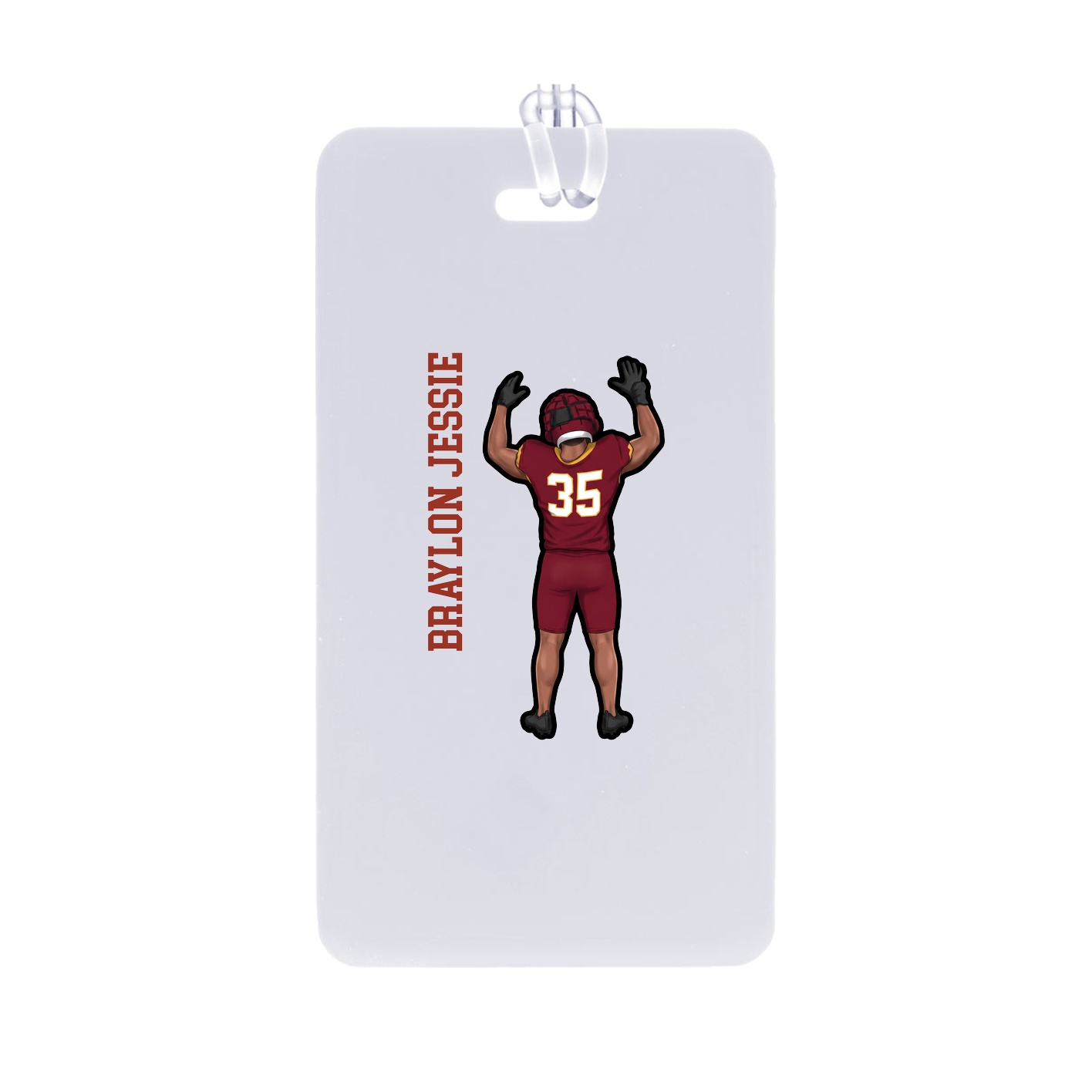 Bag Tag — Name Vertical in Classic