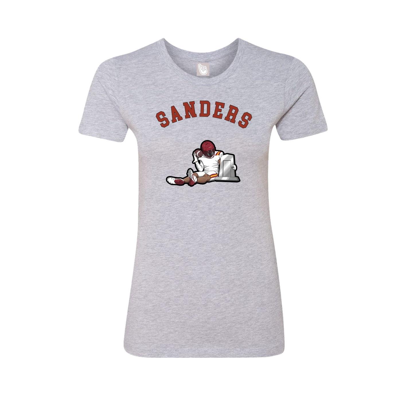 Fitted Women's Tee — Shirsey Arch in Grey