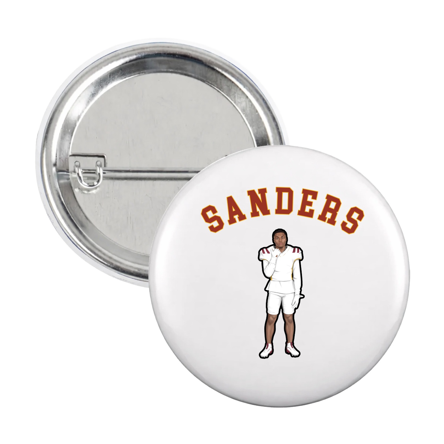 Game Day Button — Shirsey Arch in White