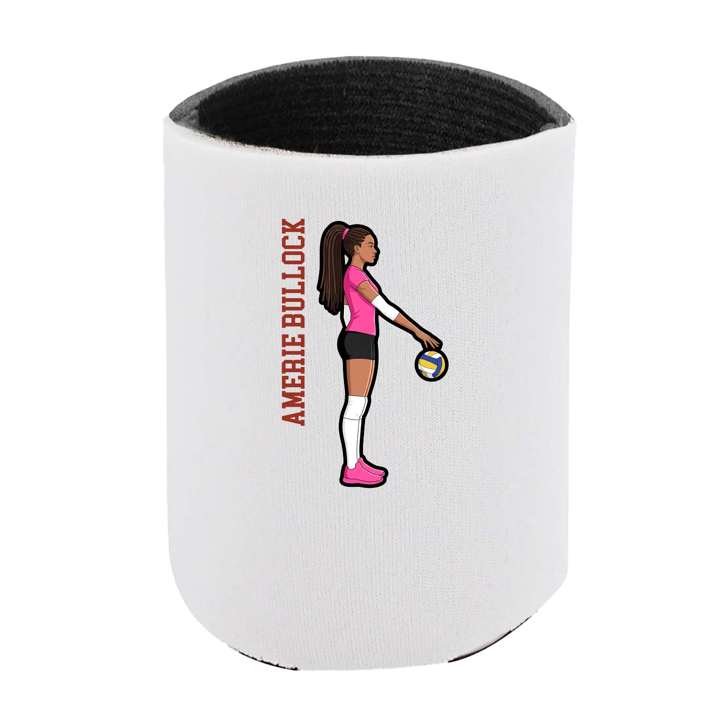 Can Holder — Name Vertical in White