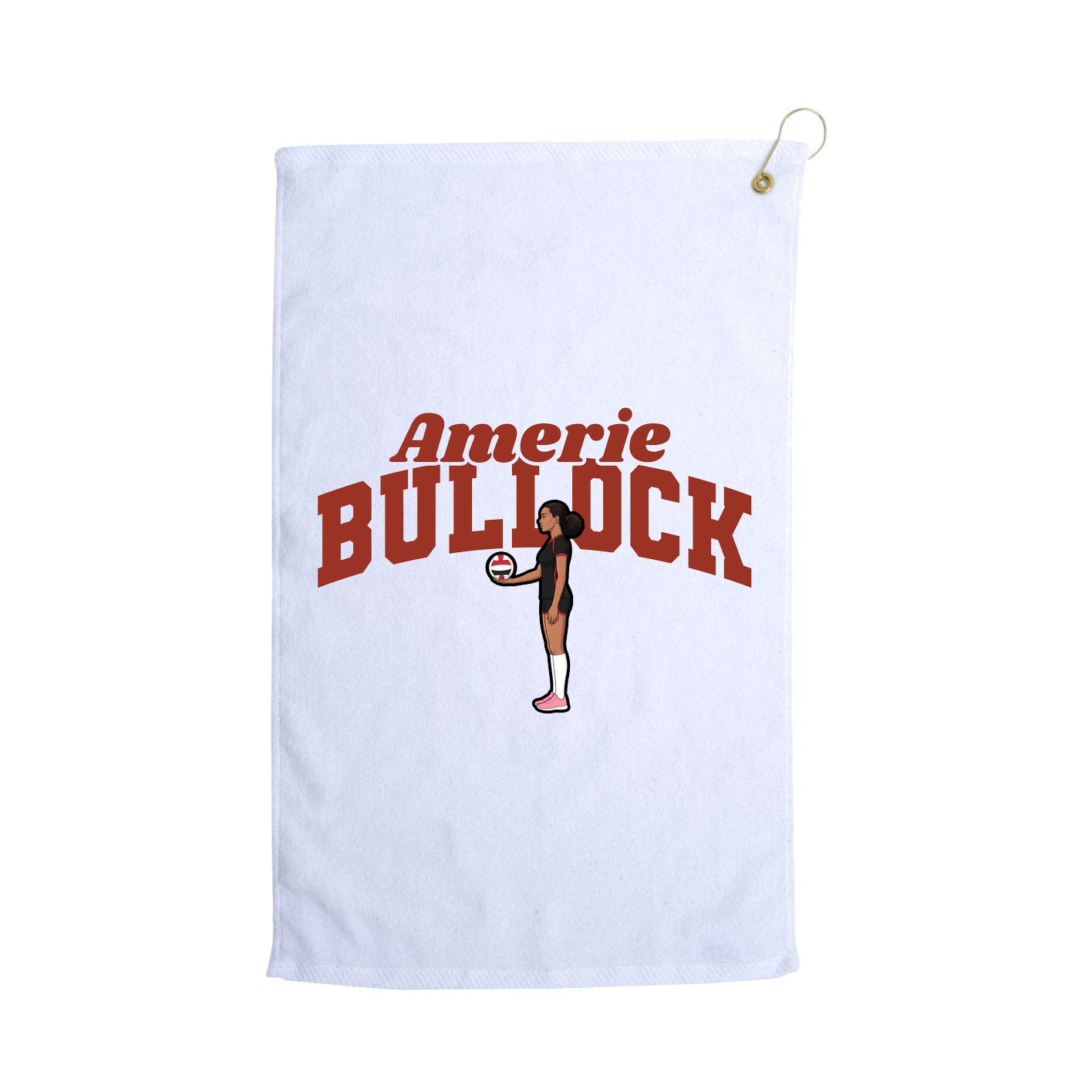 Golf Towel — Signature Arch in White