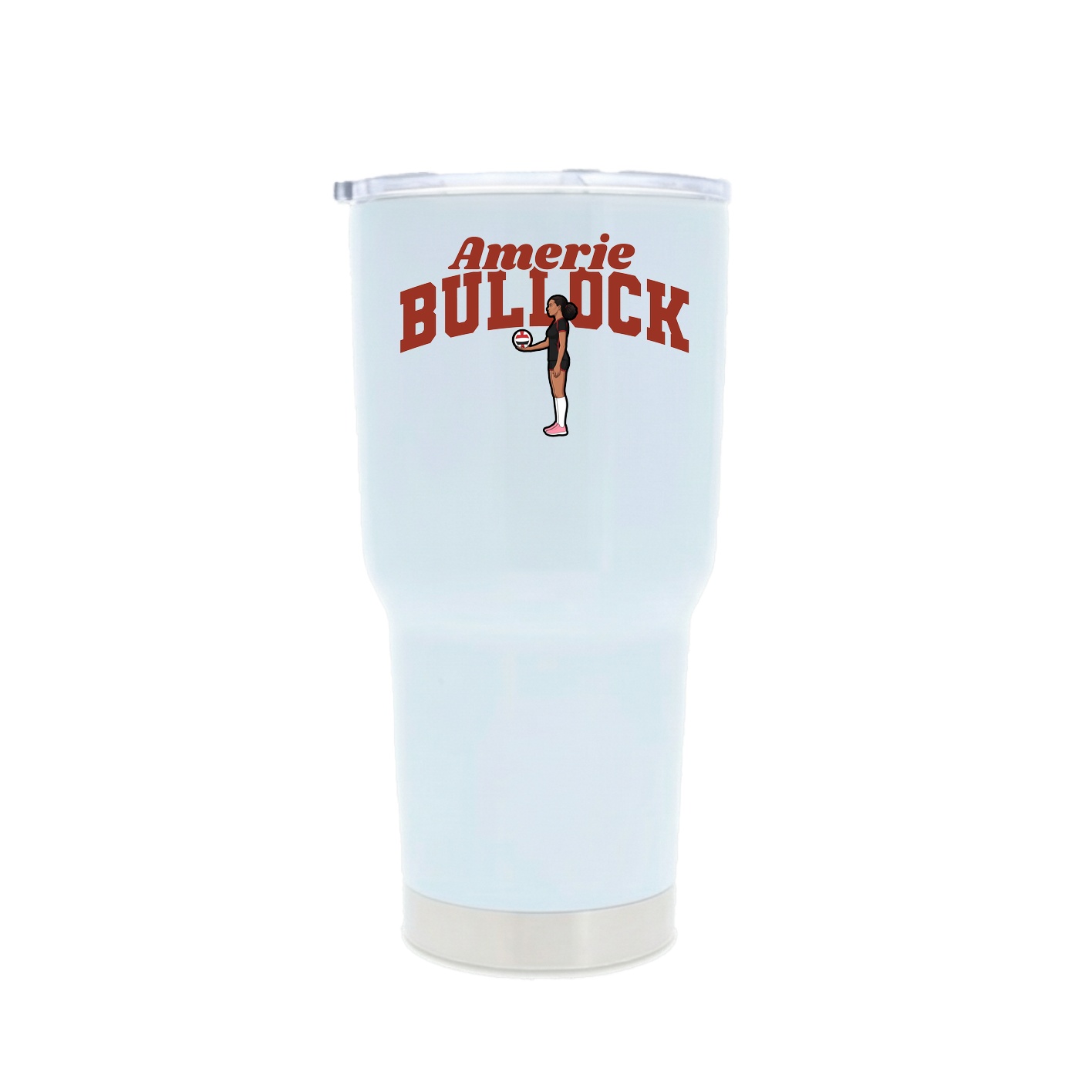 30oz Stainless Steel Tumbler — Signature Arch in White