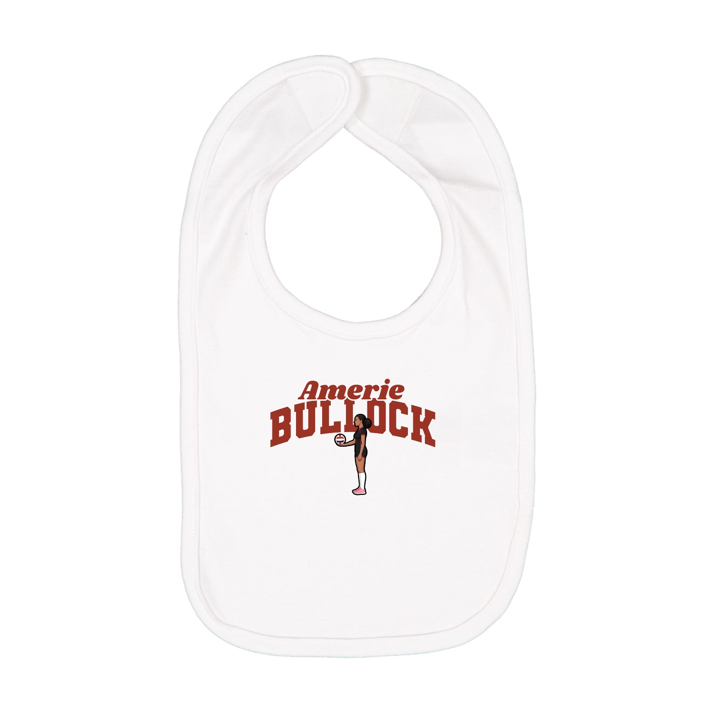 Infant Bib — Signature Arch in White