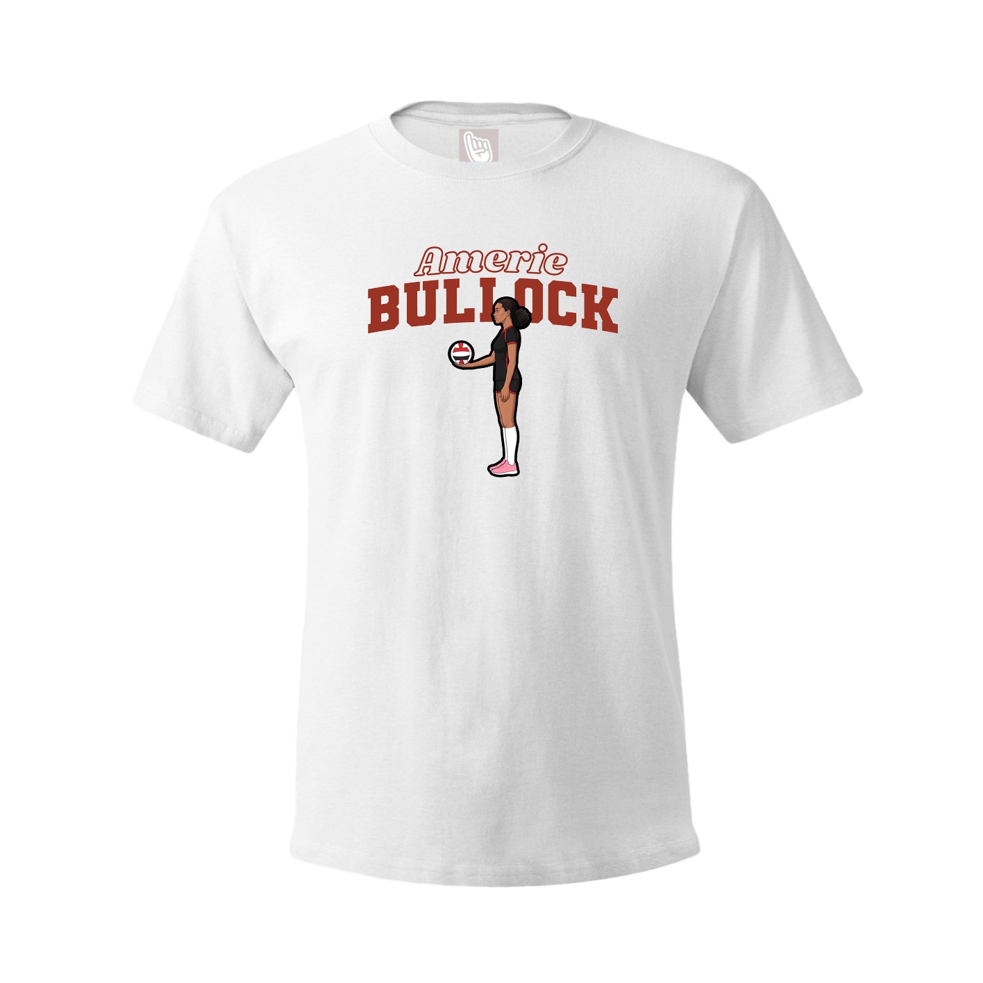 Youth Tee — Name Arch in White