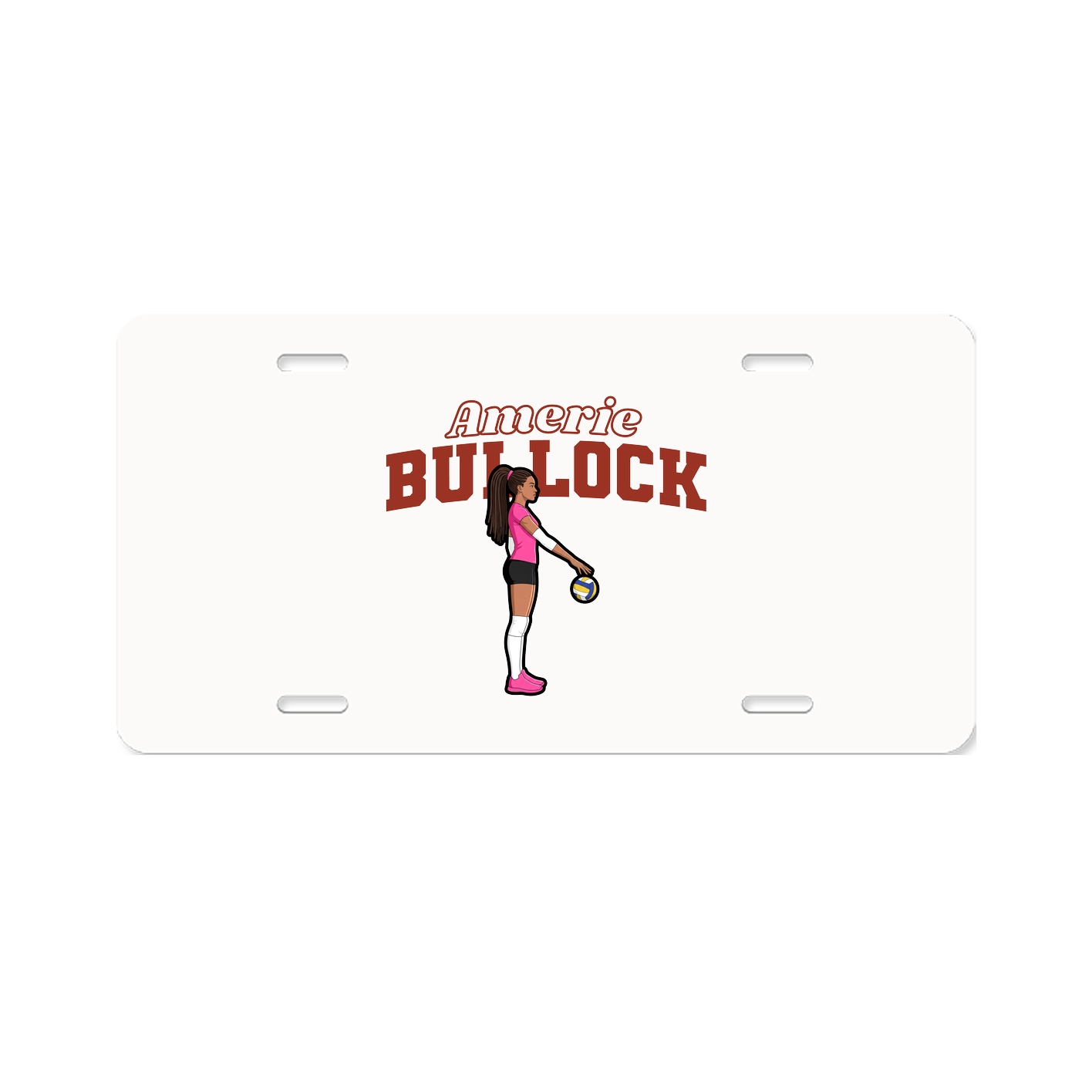 License Plate — Name Arch in Classic