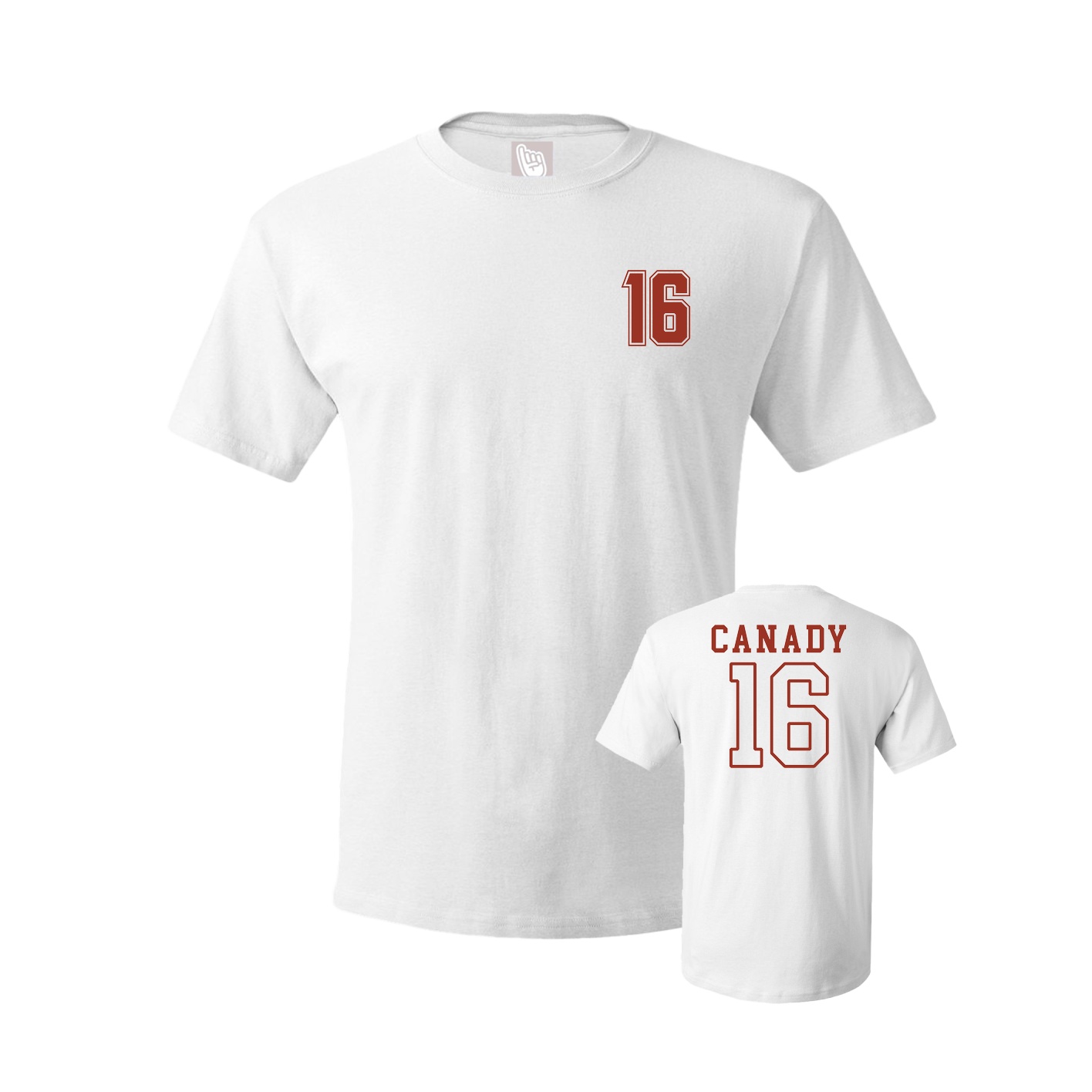 Youth Tee — Chest Back in White