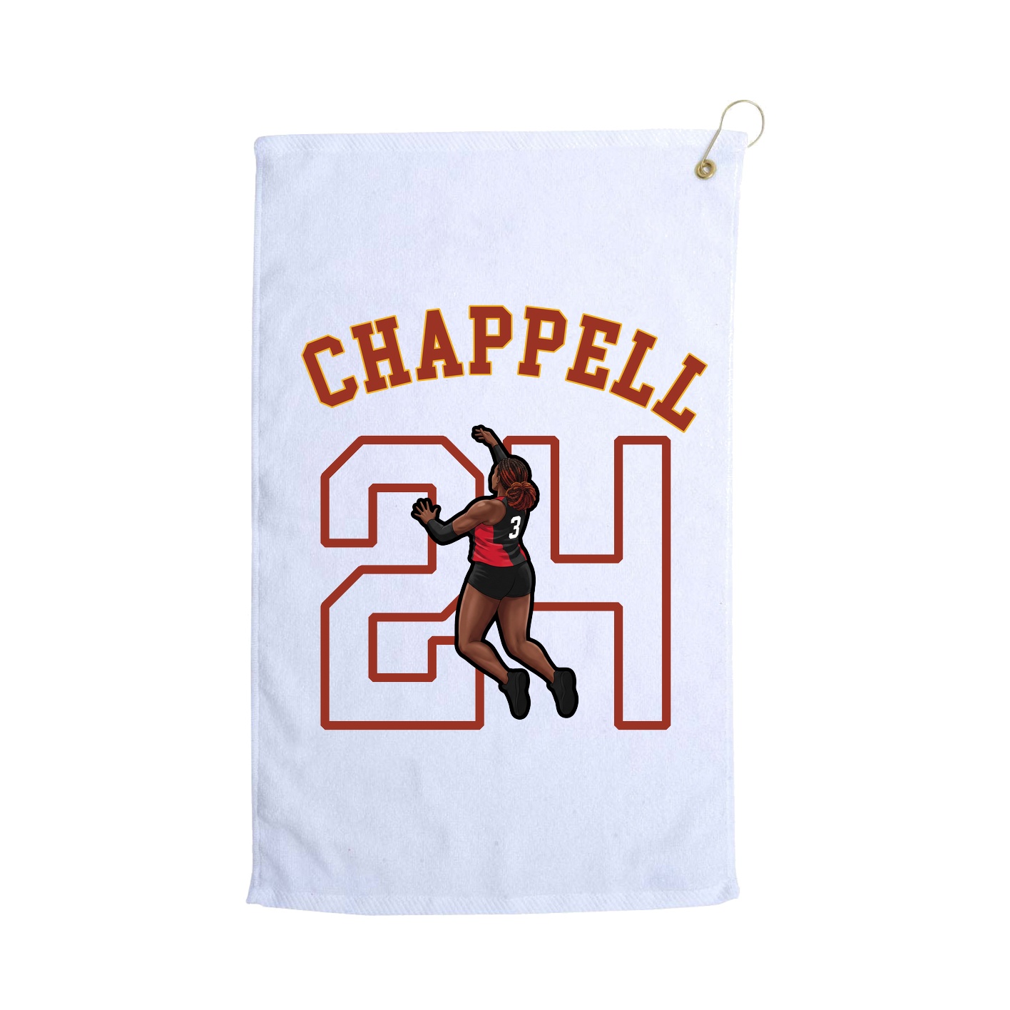 Golf Towel — Shirsey Arch in White