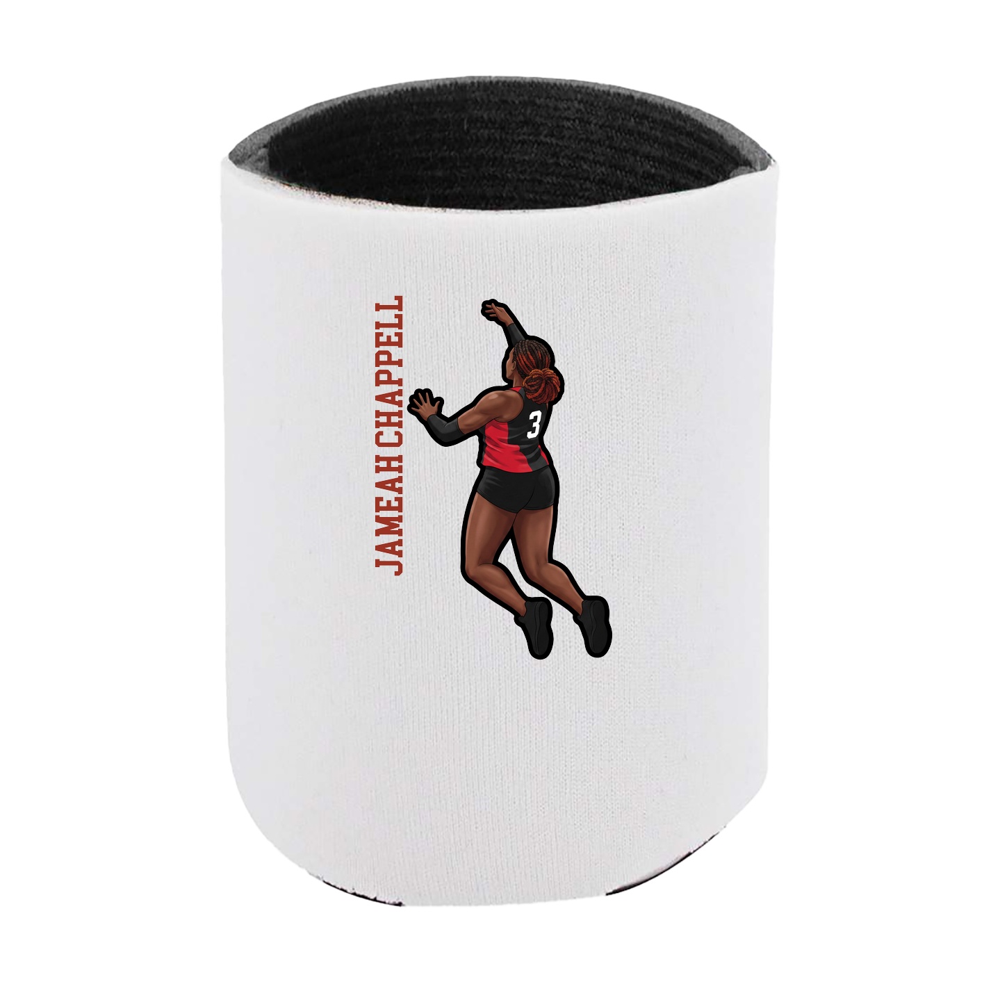 Can Holder — Name Vertical in White
