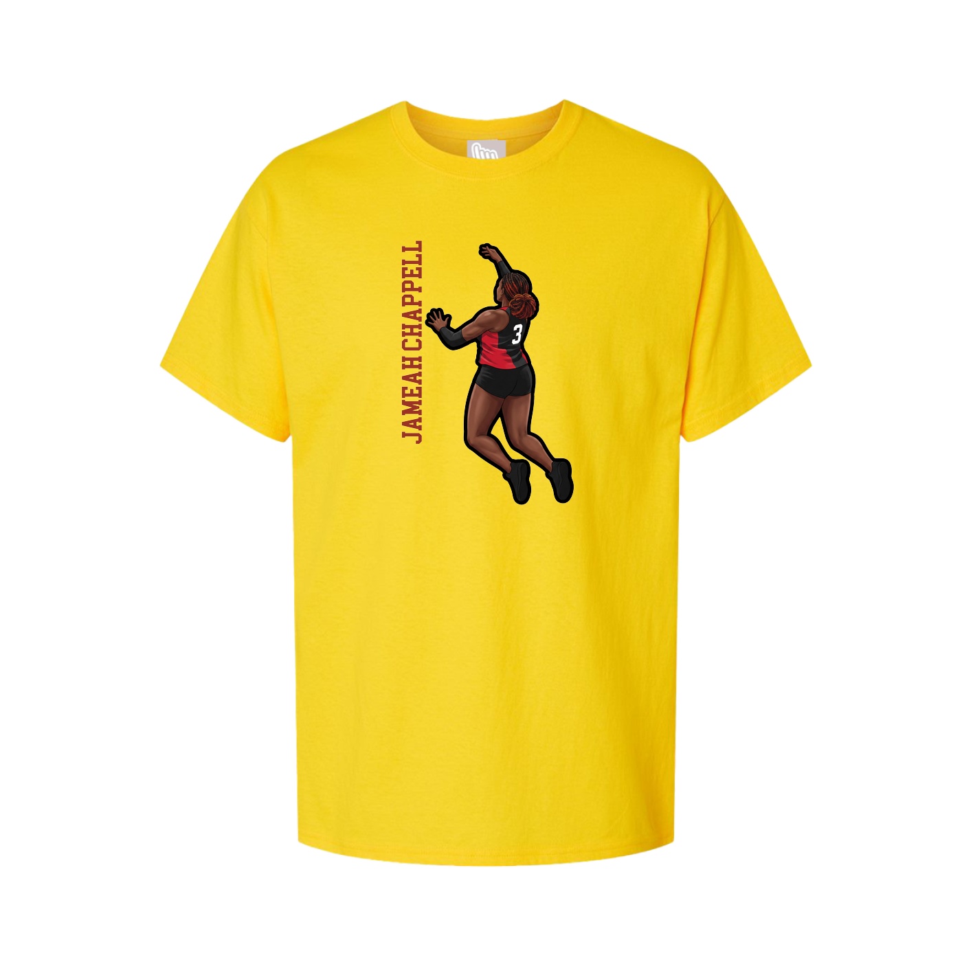 Tee — Name Vertical in Gold