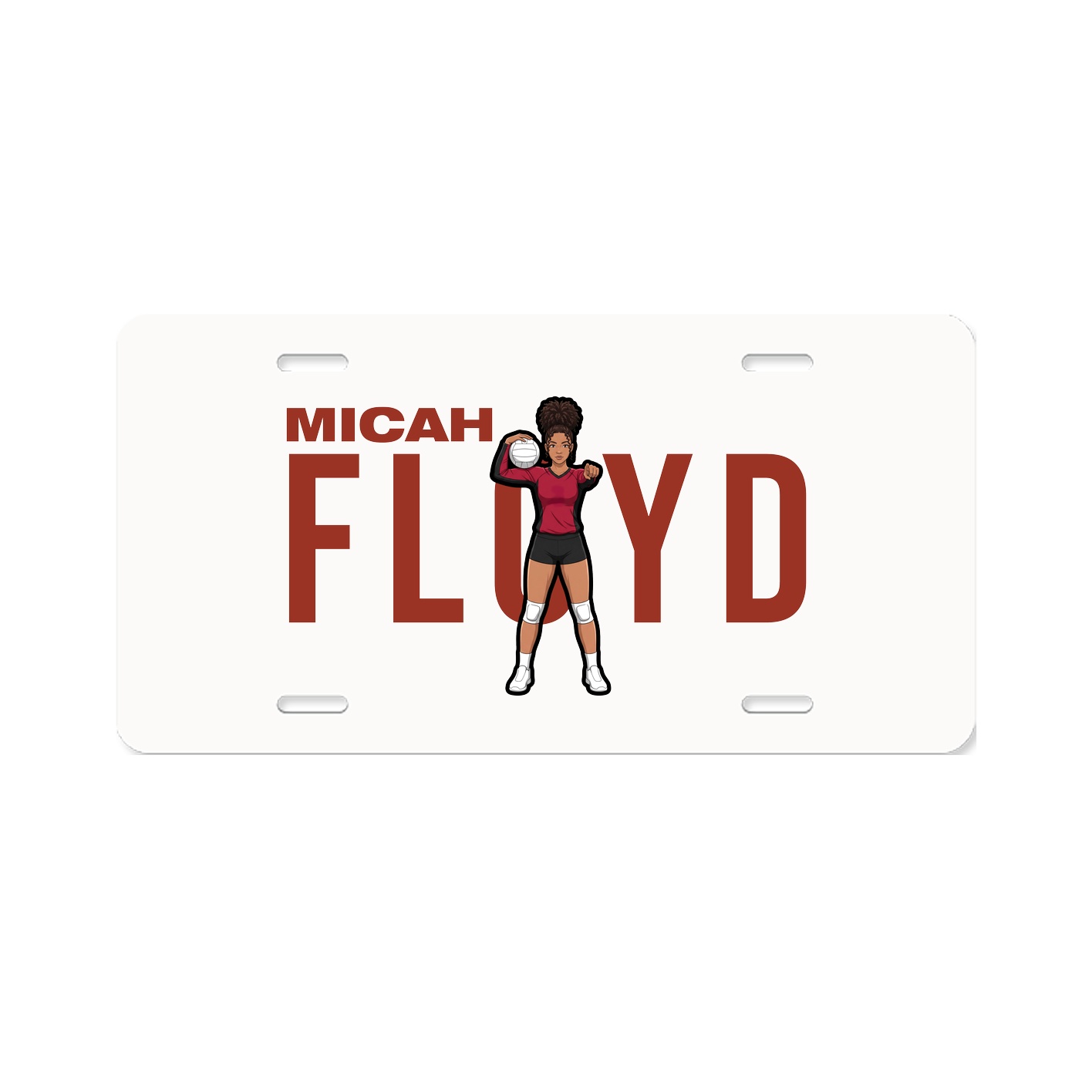 License Plate — Player Name in Classic