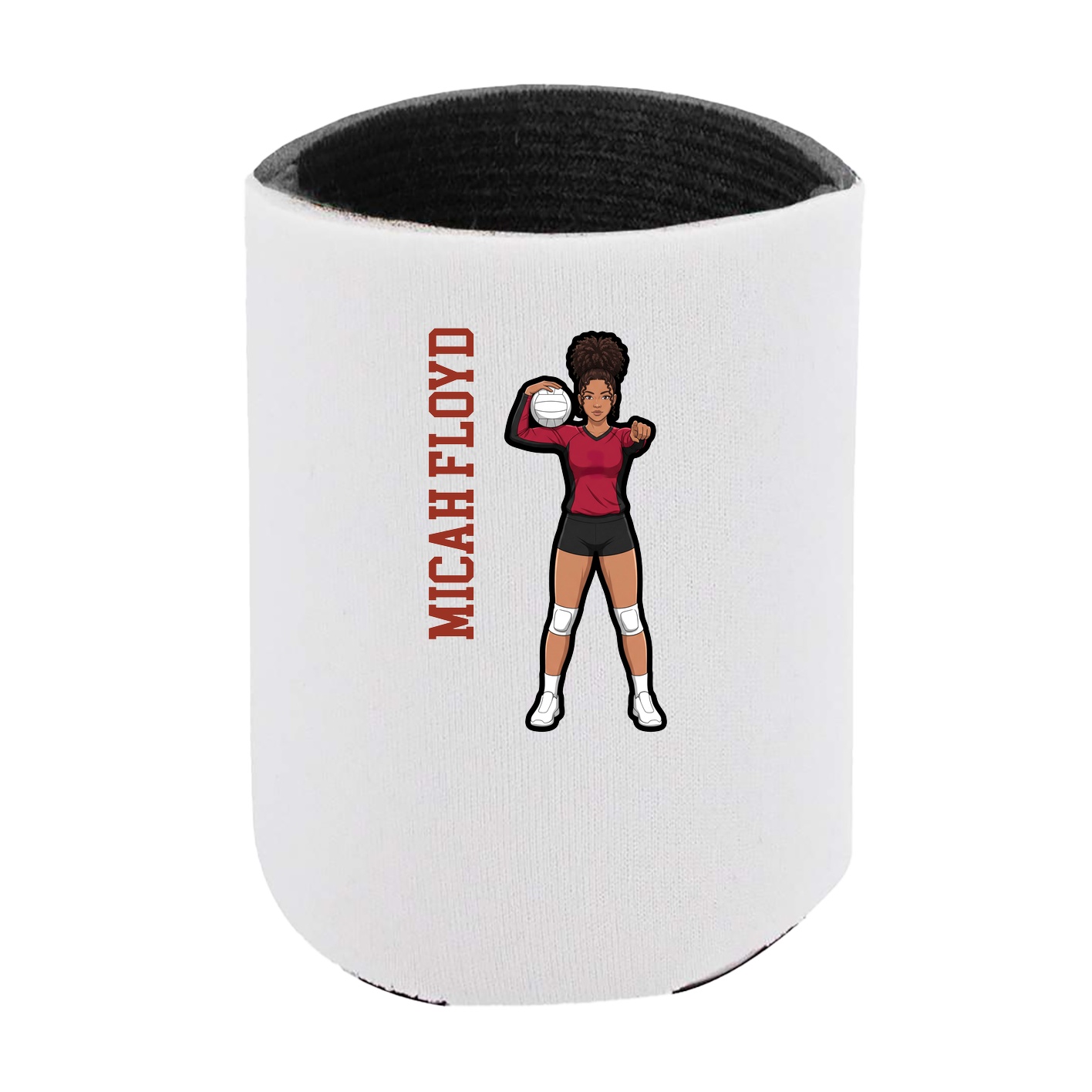 Can Holder — Name Vertical in White
