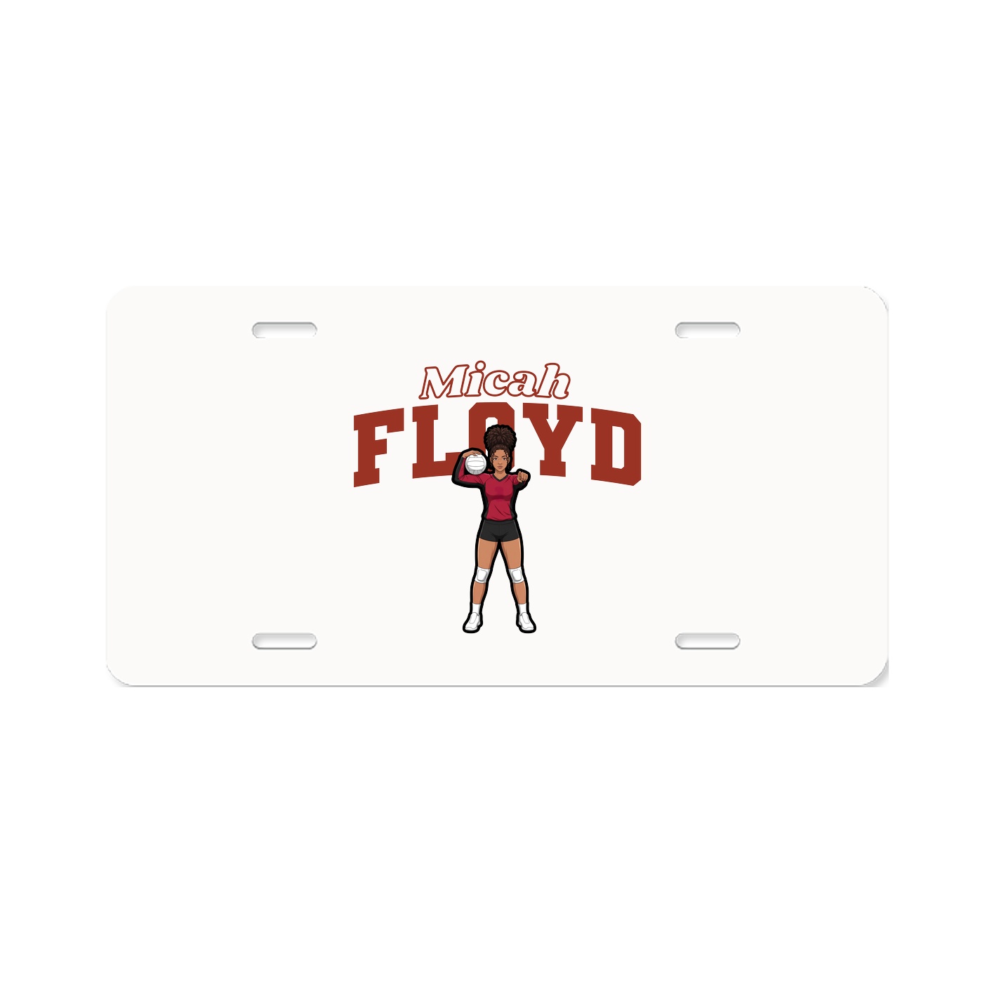 License Plate — Name Arch in Classic