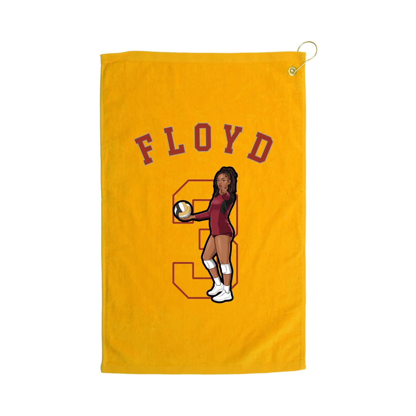 Golf Towel — Classic in Gold