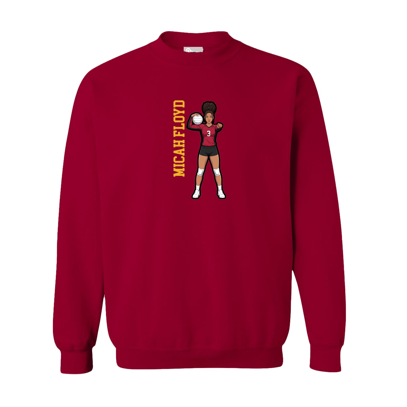 Fleece Crew — Classic in Cardinal