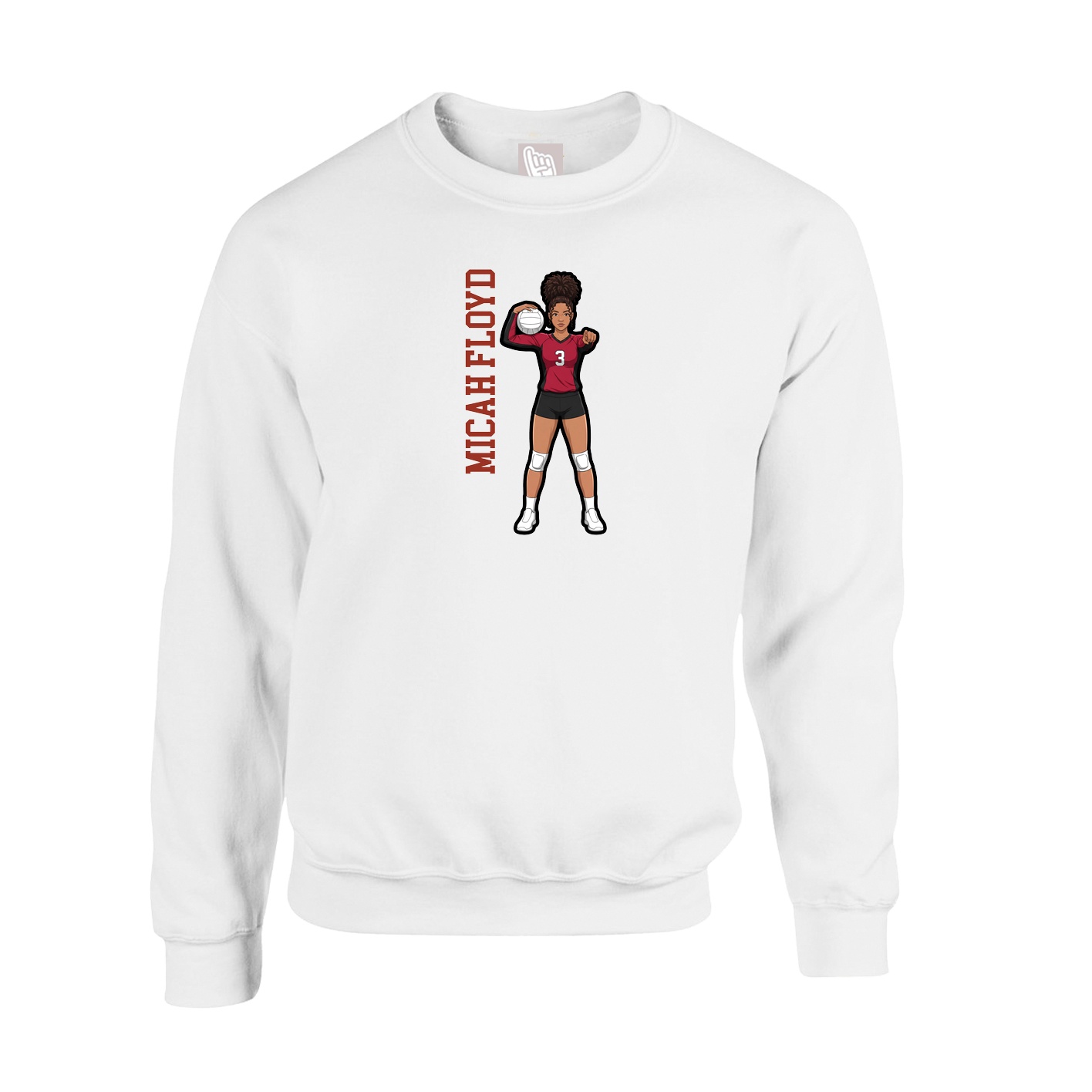 Fleece Crew — Classic in White