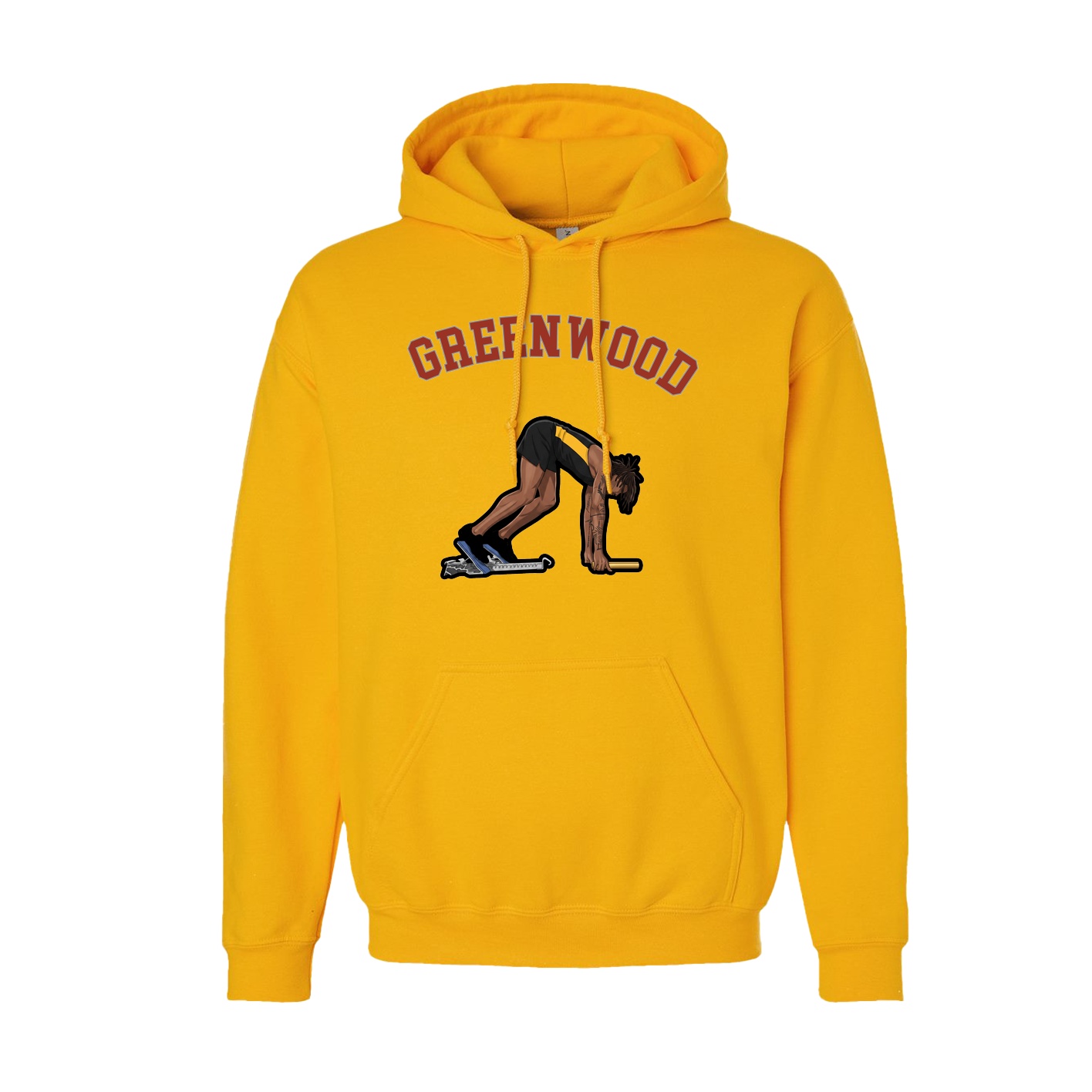 Youth Hoodie — Shirsey Arch in Gold