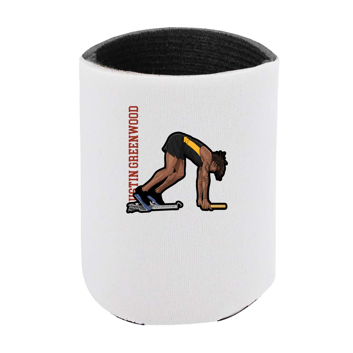 Can Holder — Name Vertical in White