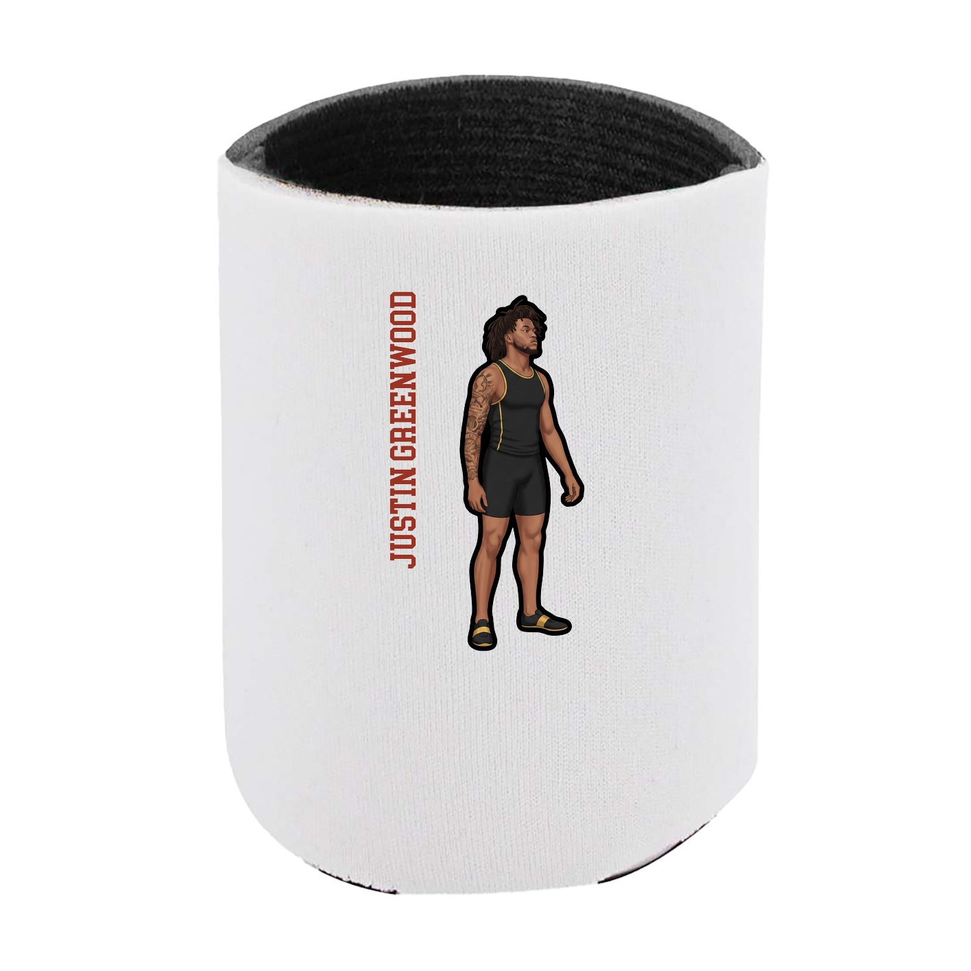 Can Holder — Name Vertical in White