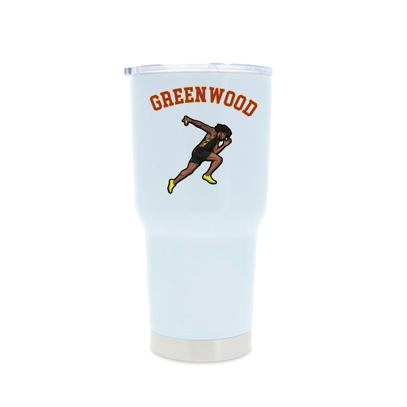 30oz Stainless Steel Tumbler — Shirsey Arch in White