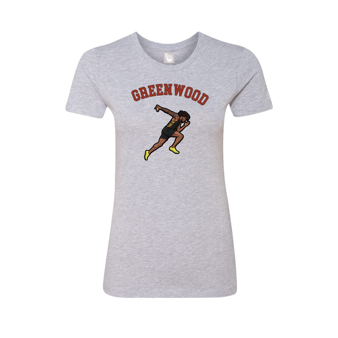 Fitted Women's Tee — Shirsey Arch in Grey