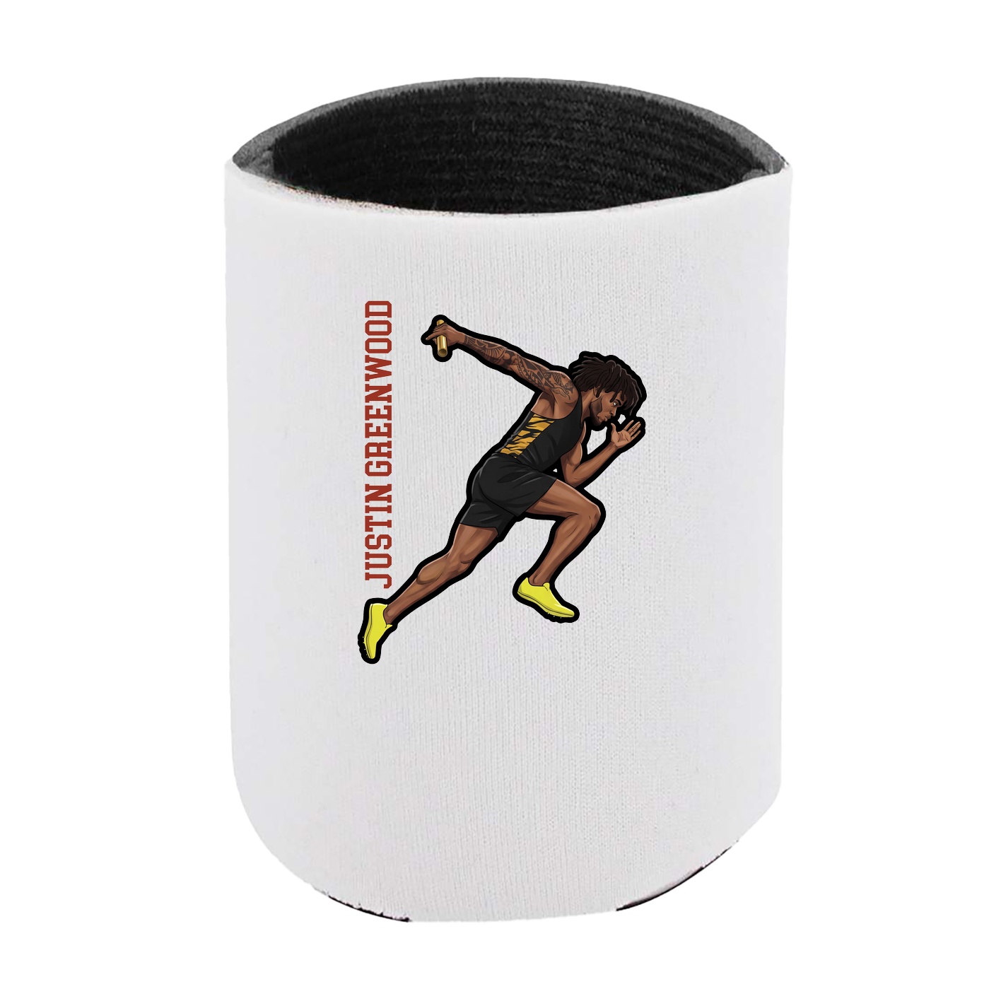 Can Holder — Name Vertical in White