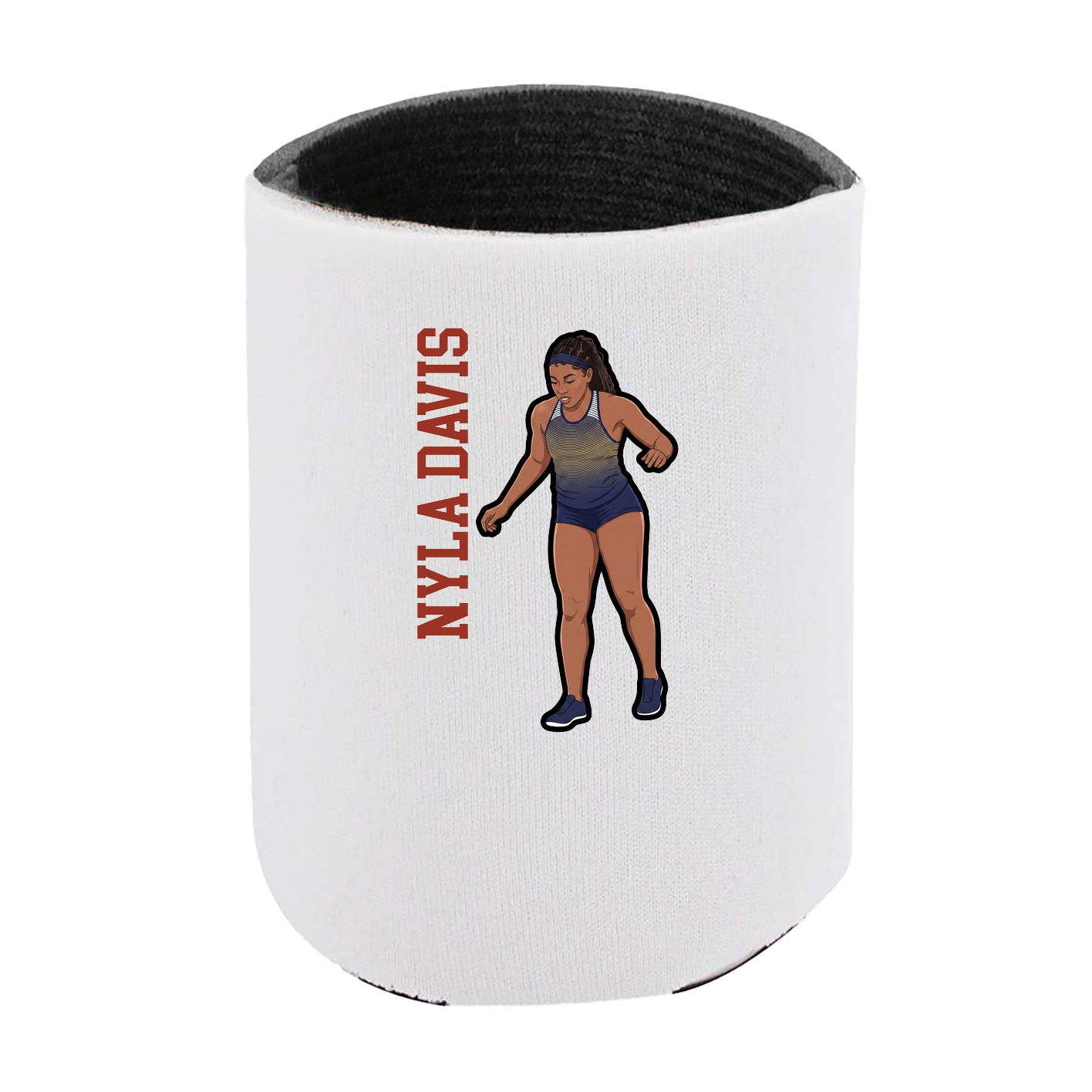 Can Holder — Name Vertical in White