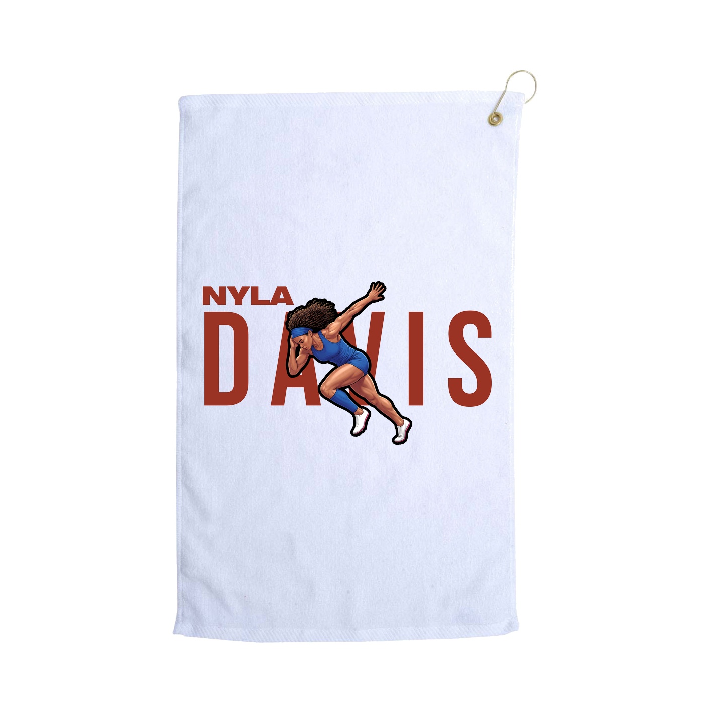 Golf Towel — Player Name in White