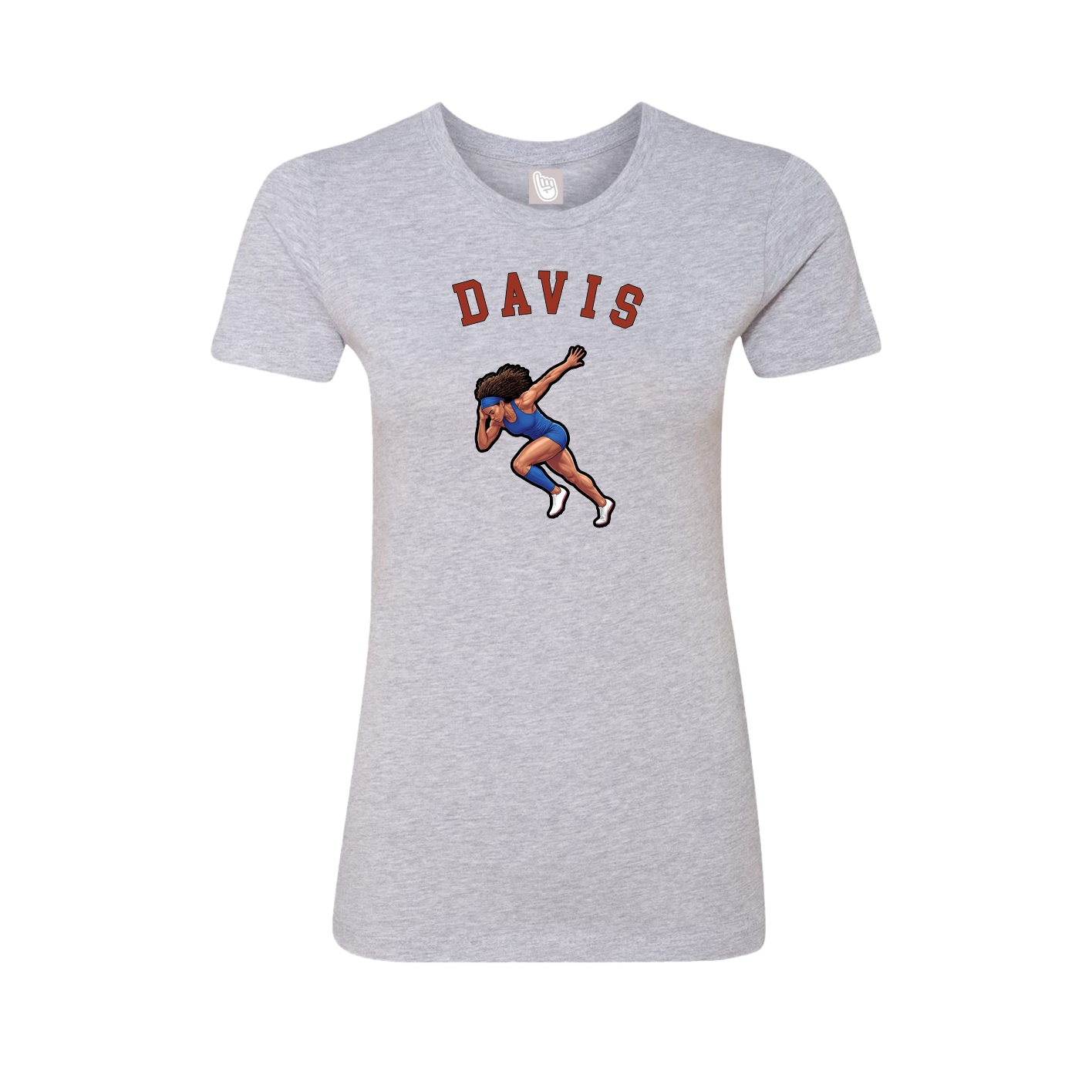 Fitted Women's Tee — Shirsey Arch in Grey