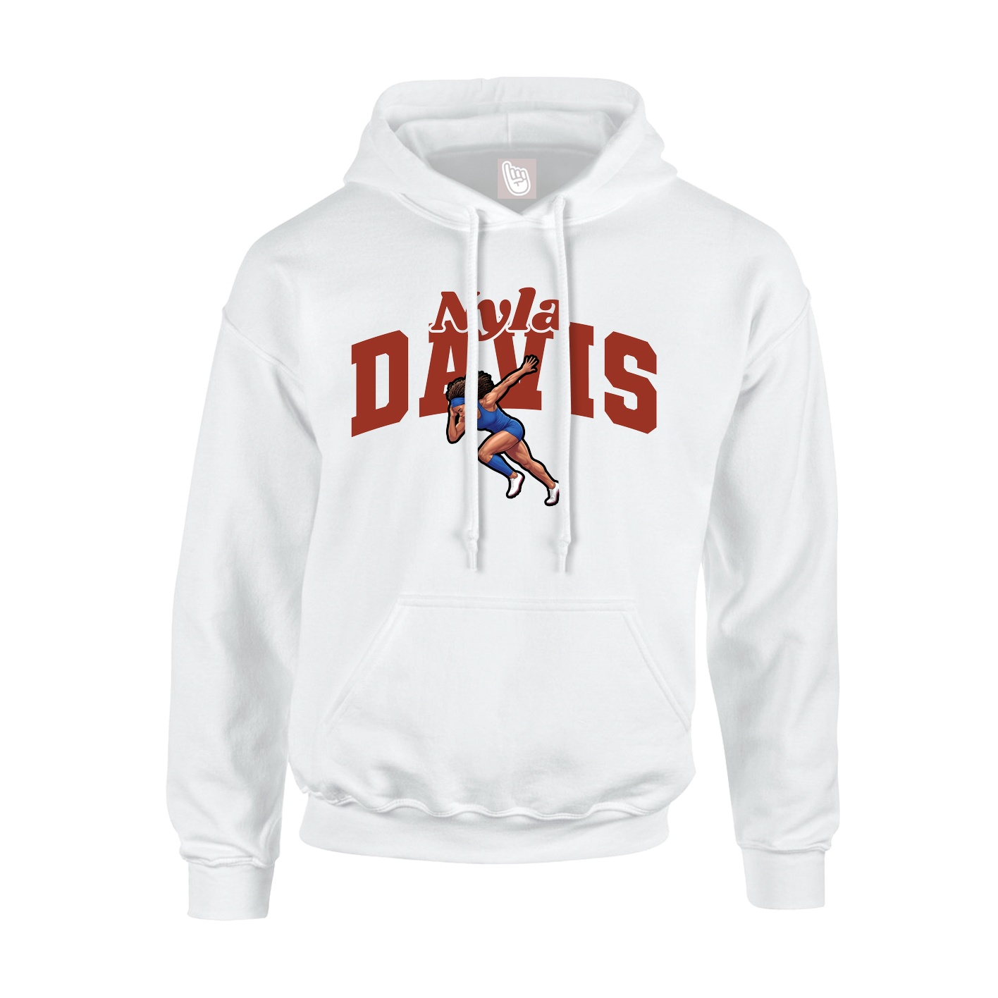 Hoodie — Signature Arch in White
