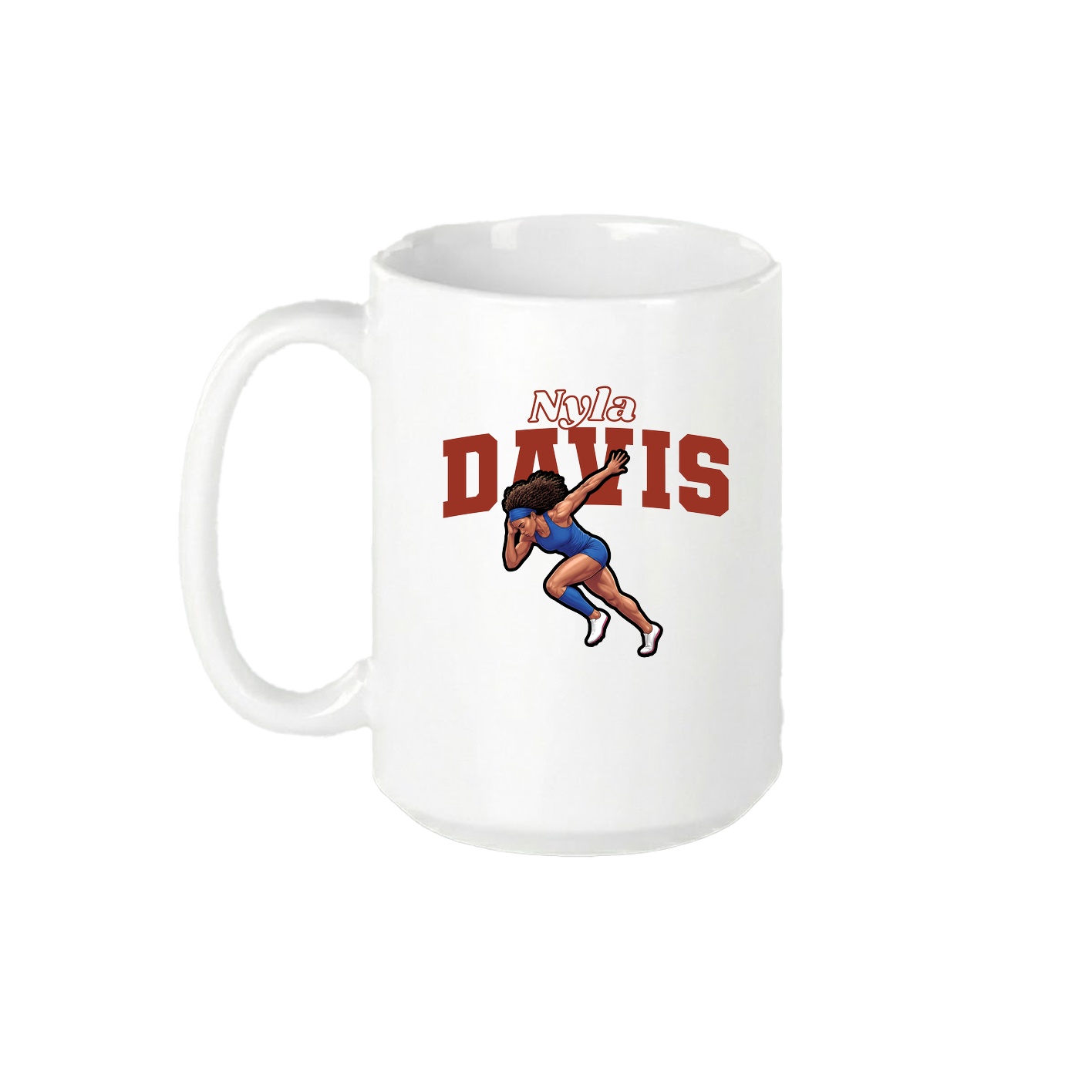 15oz Coffee Mug — Name Arch in White
