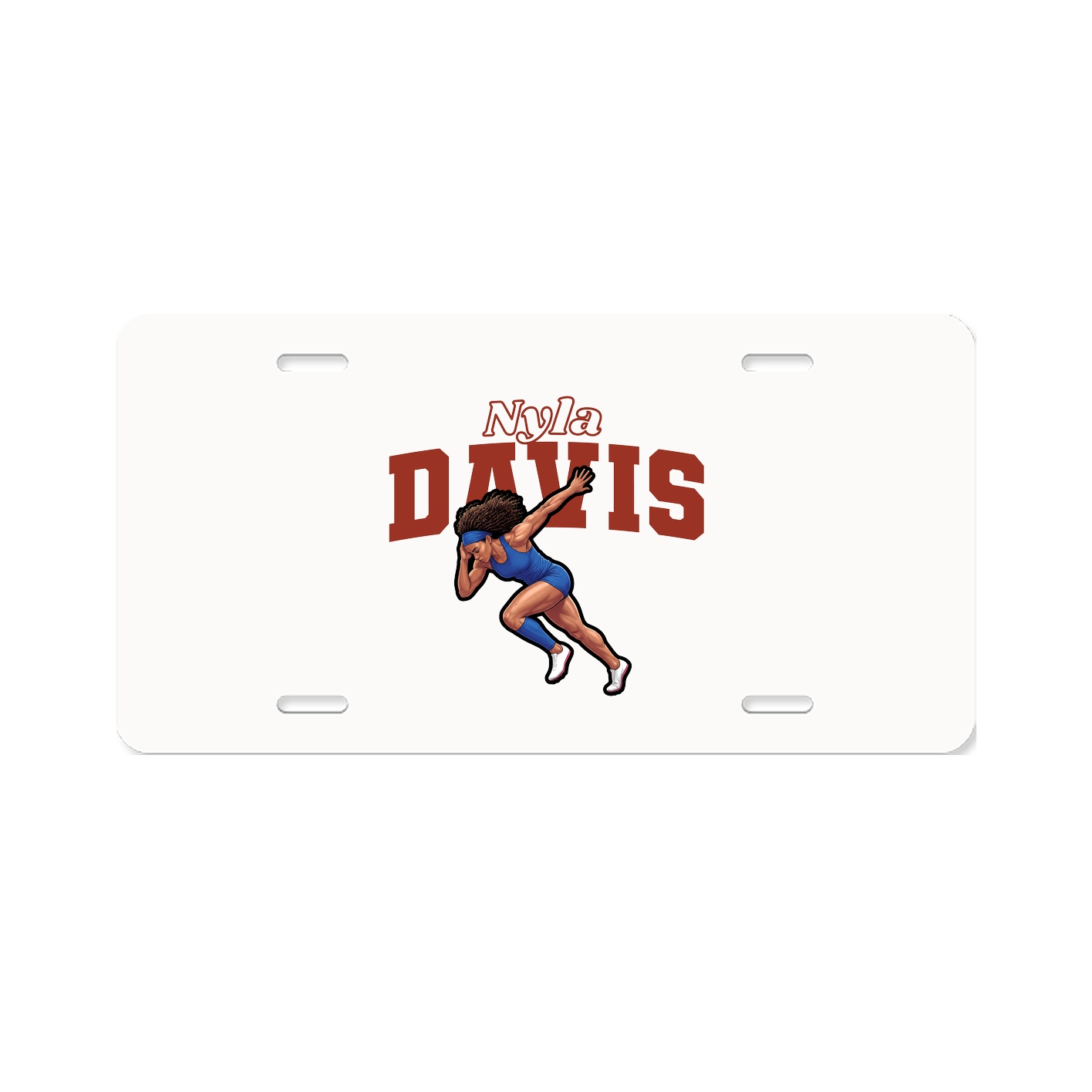 License Plate — Name Arch in Classic