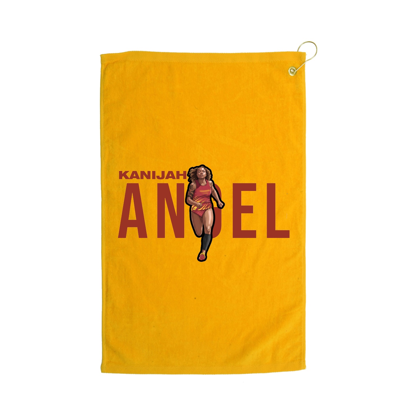 Golf Towel — Player Name in Gold
