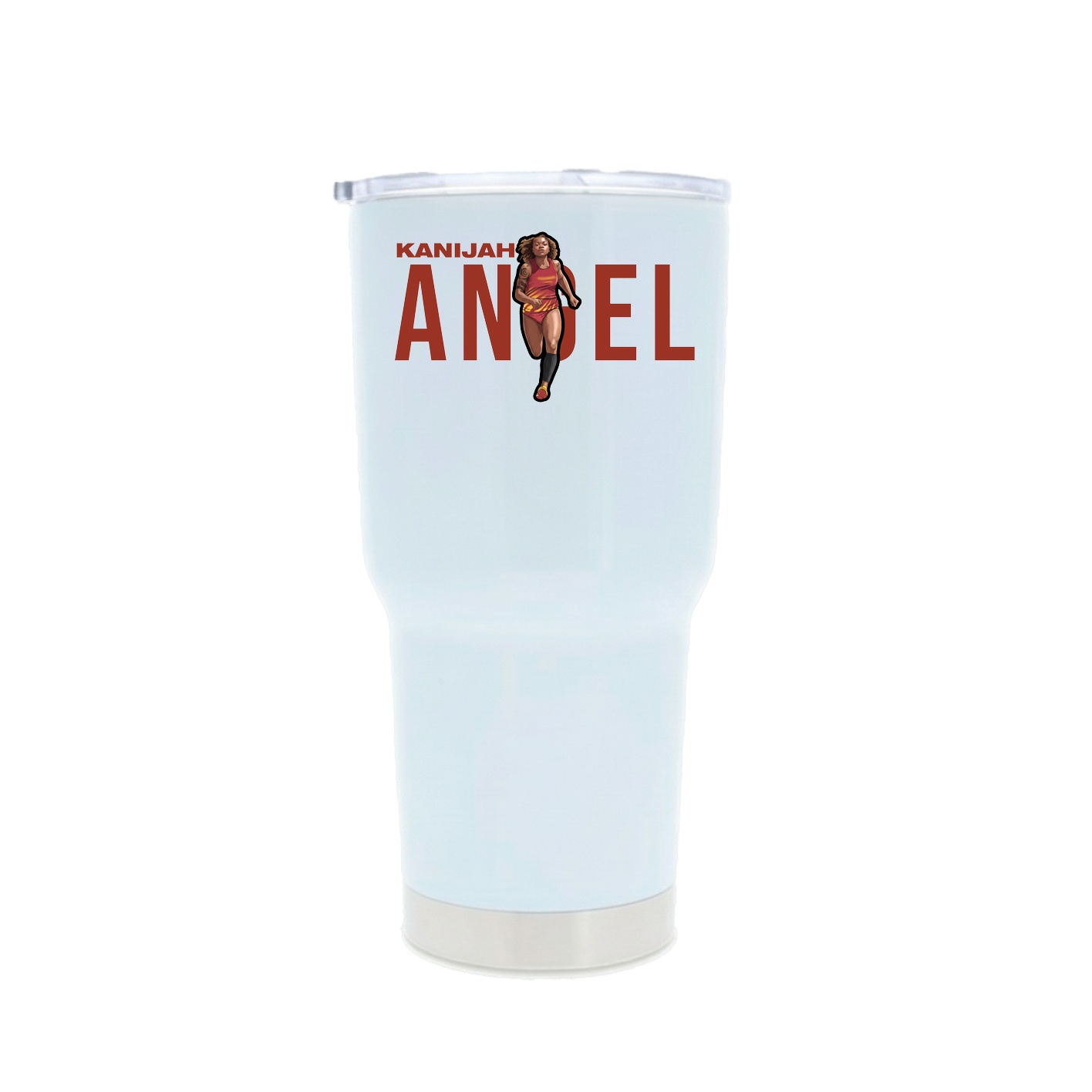 30oz Stainless Steel Tumbler — Player Name in White