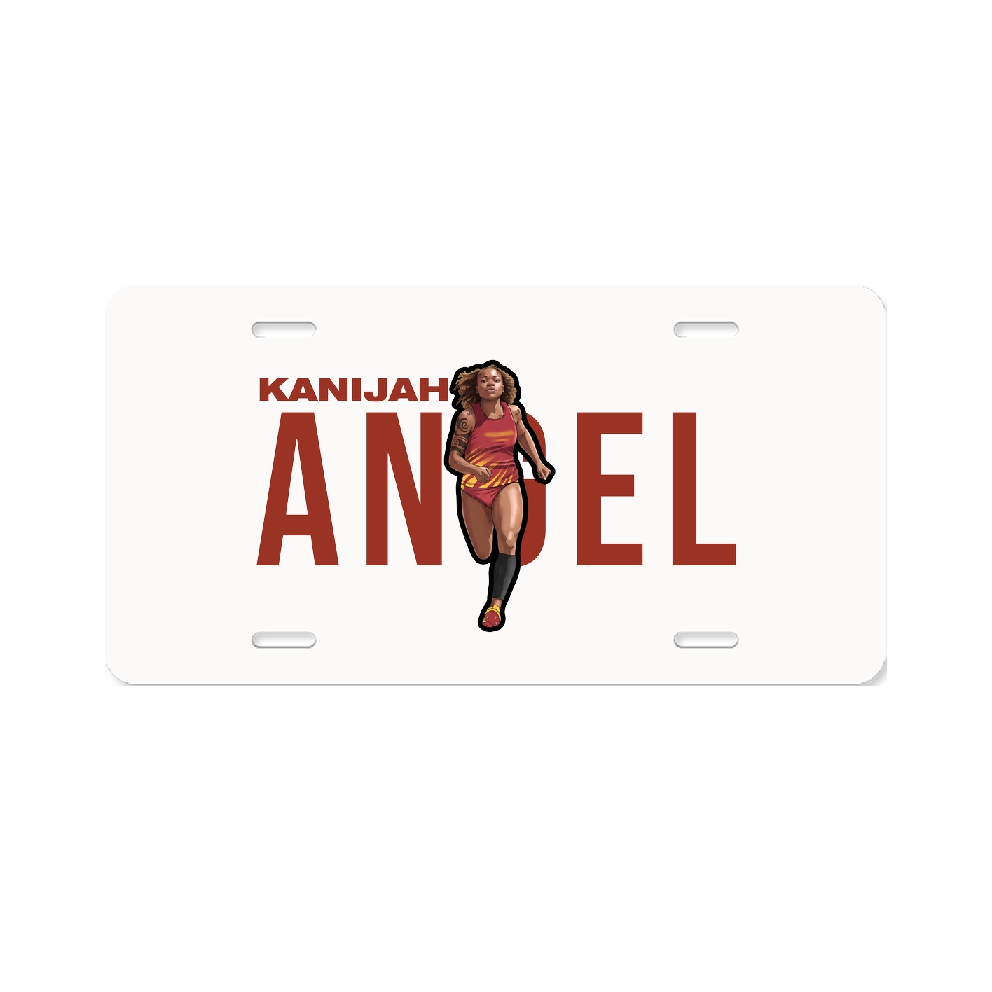 License Plate — Player Name in Classic