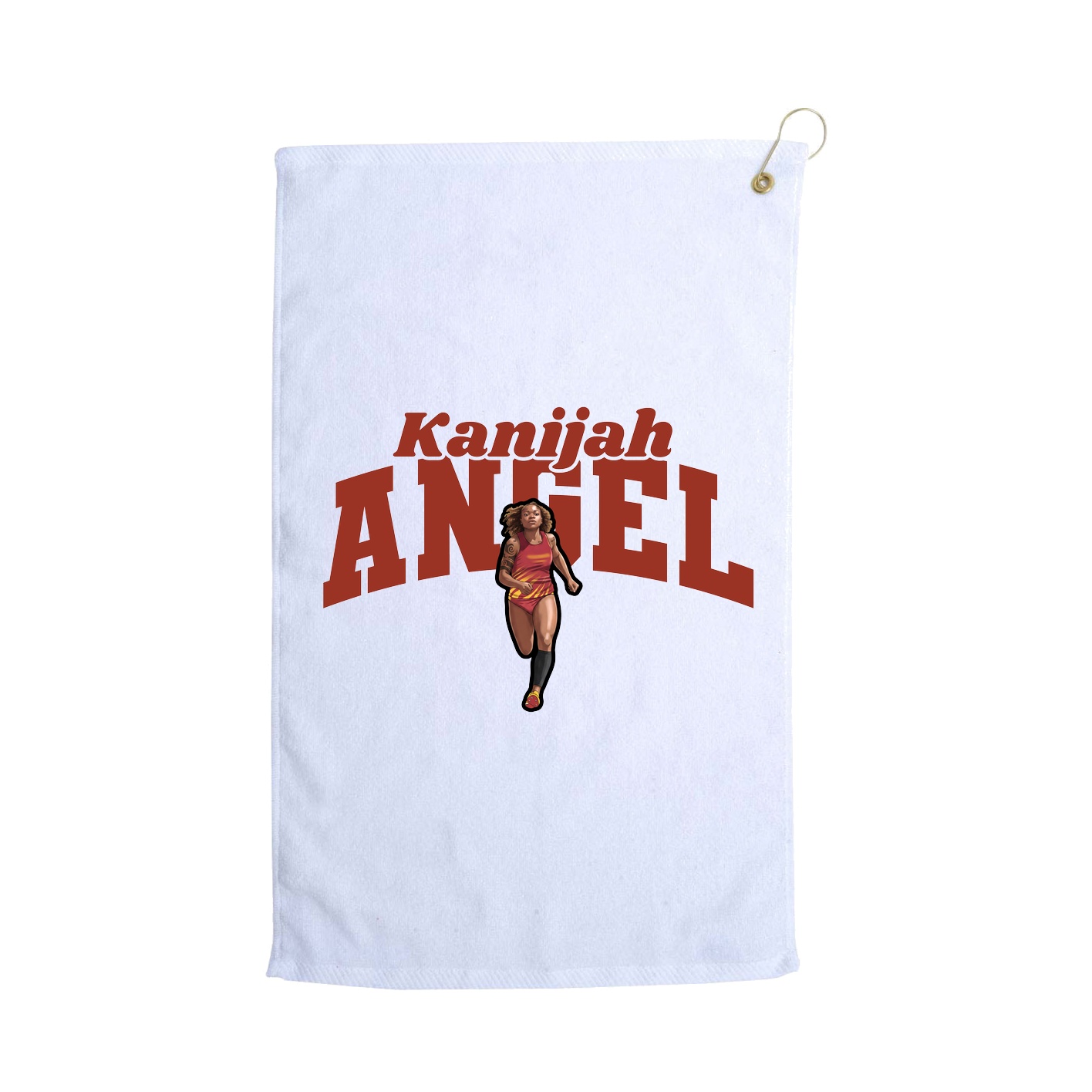 Golf Towel — Signature Arch in White