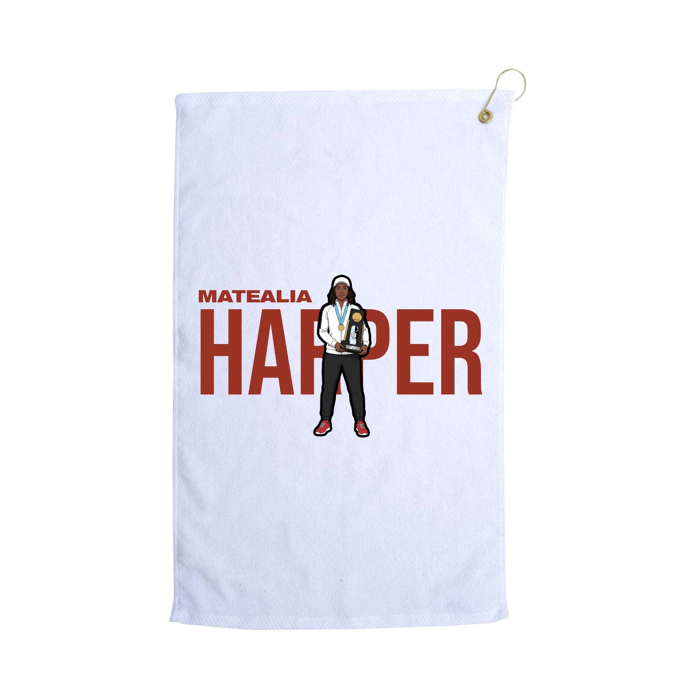Golf Towel — Player Name in White
