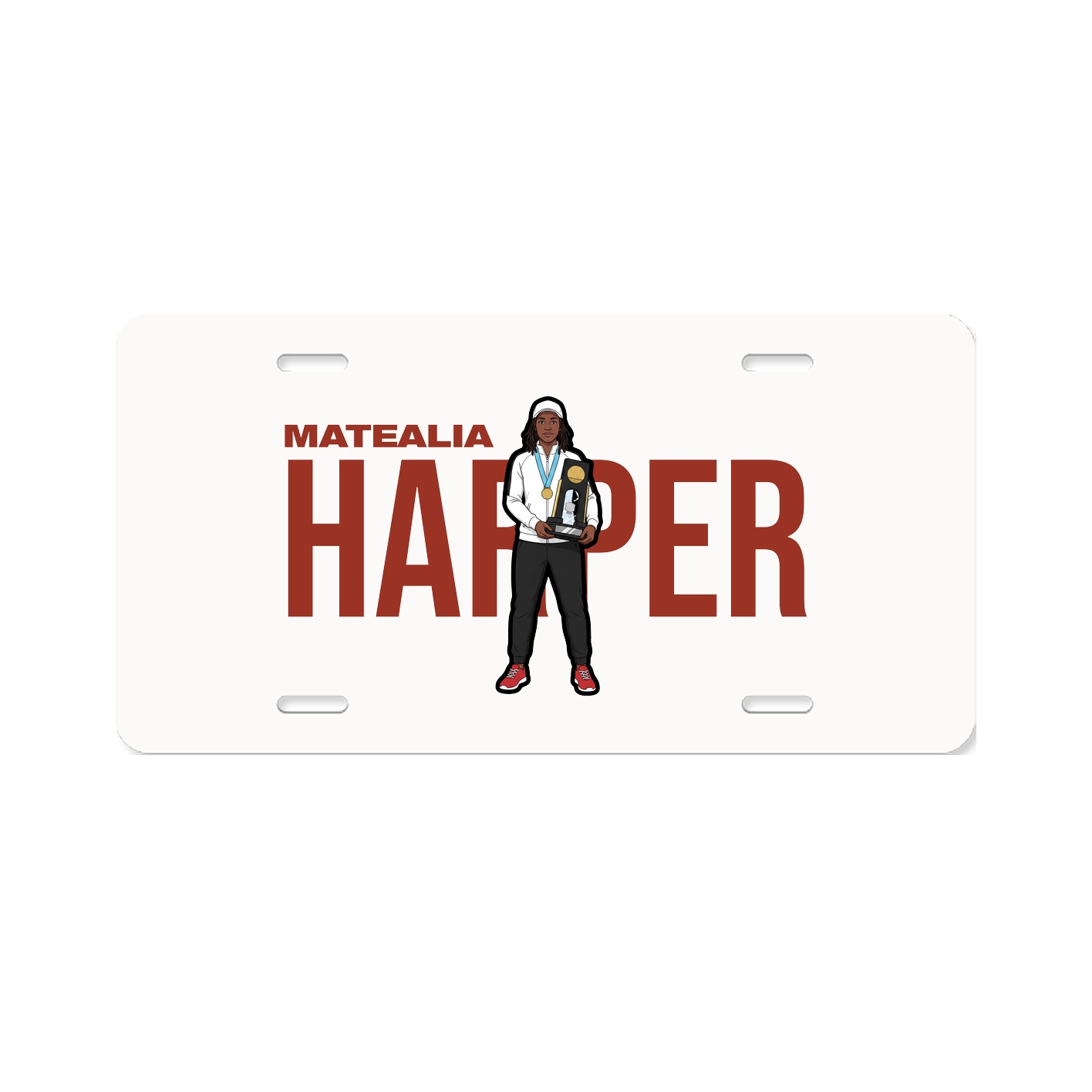 License Plate — Player Name in Classic