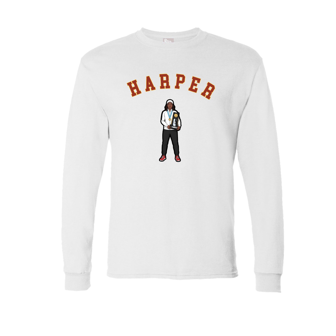 Long Sleeve Tee — Shirsey Arch in White