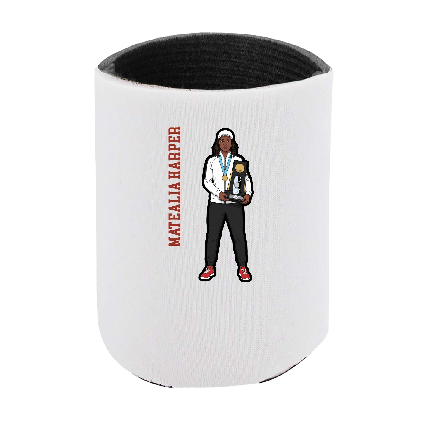 Can Holder — Name Vertical in White