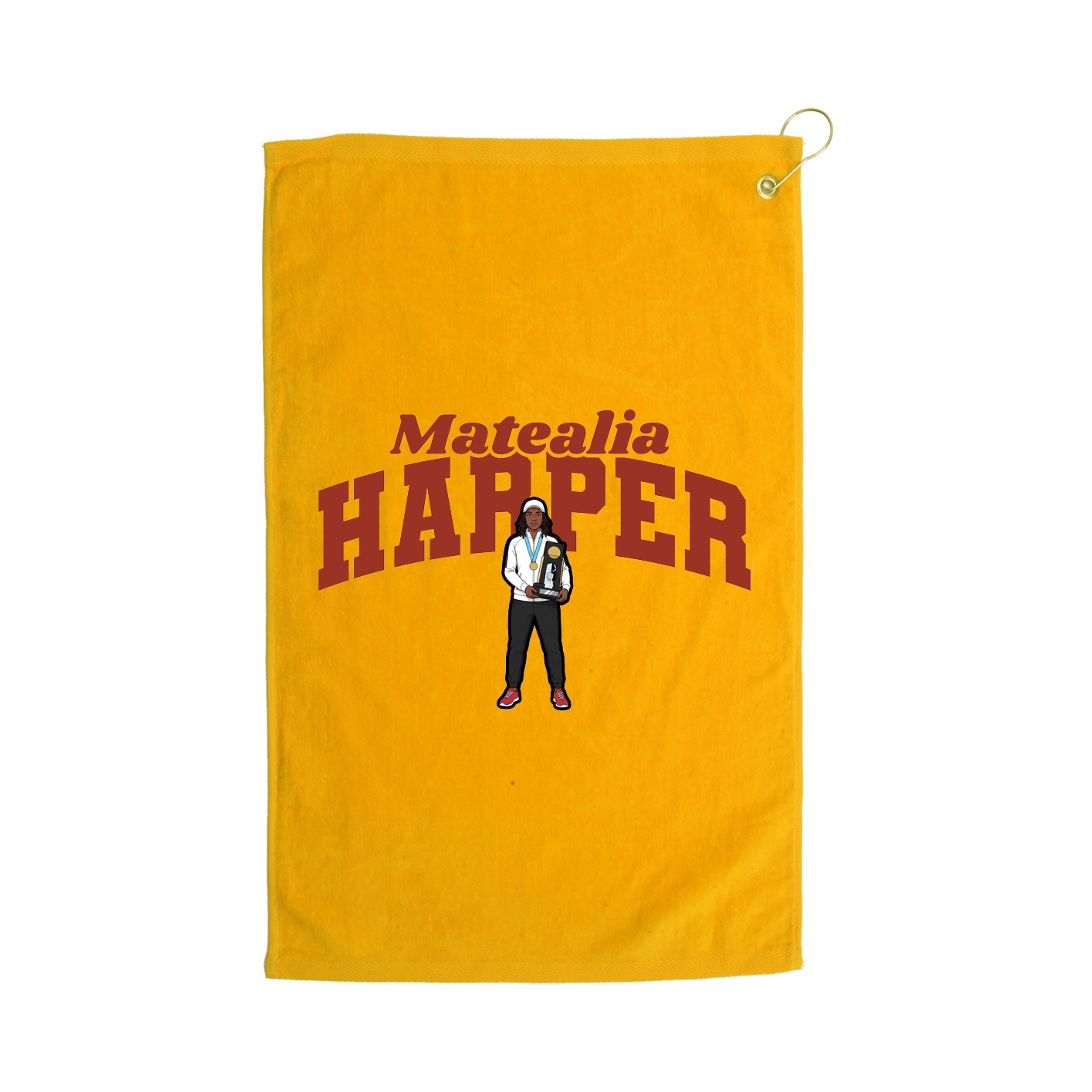 Golf Towel — Signature Arch in Gold