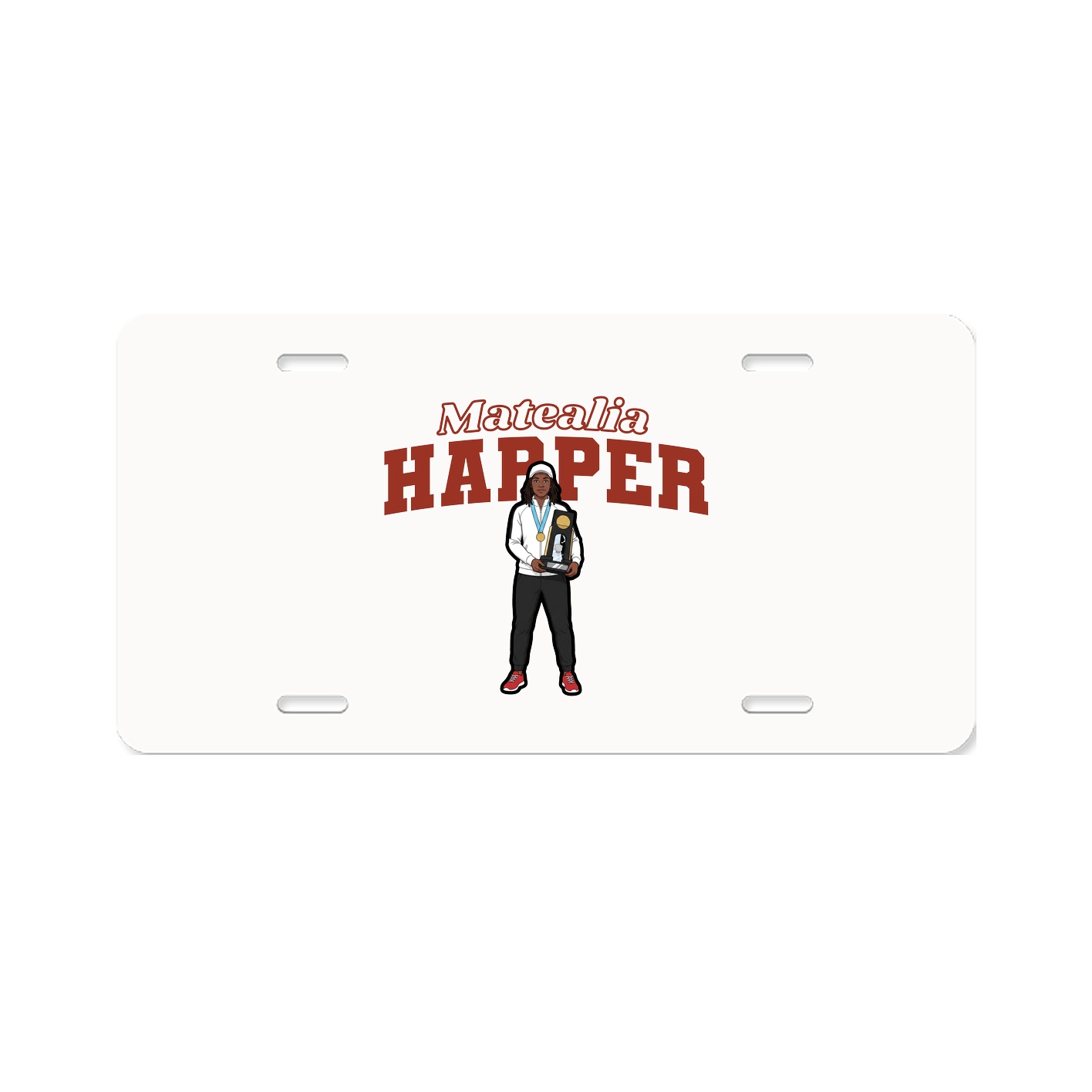 License Plate — Name Arch in Classic