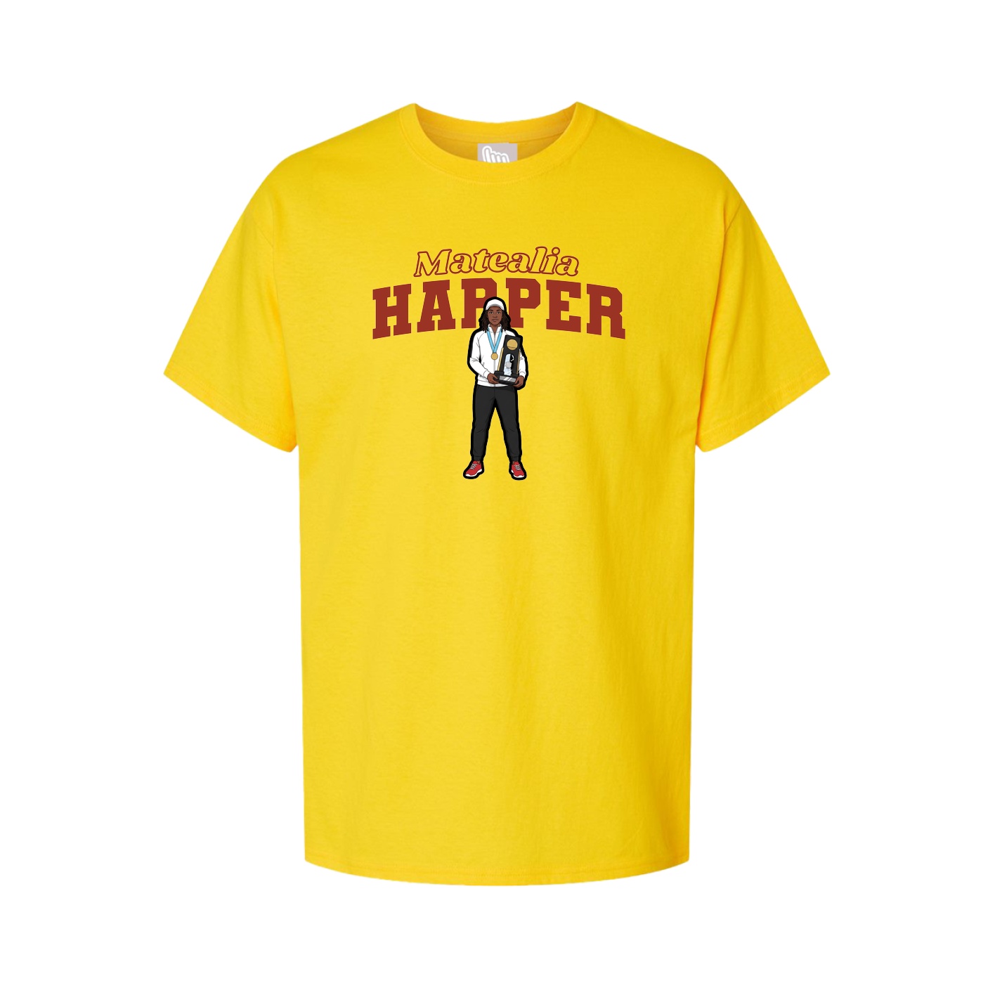 Youth Tee — Name Arch in Gold