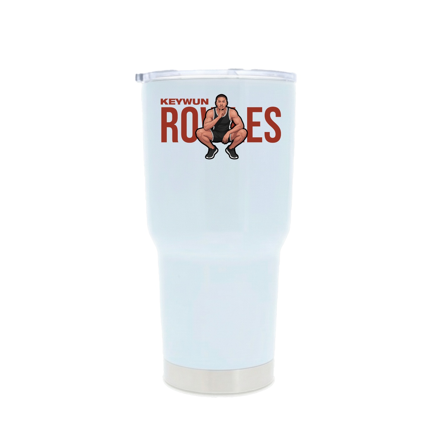 30oz Stainless Steel Tumbler — Player Name in White