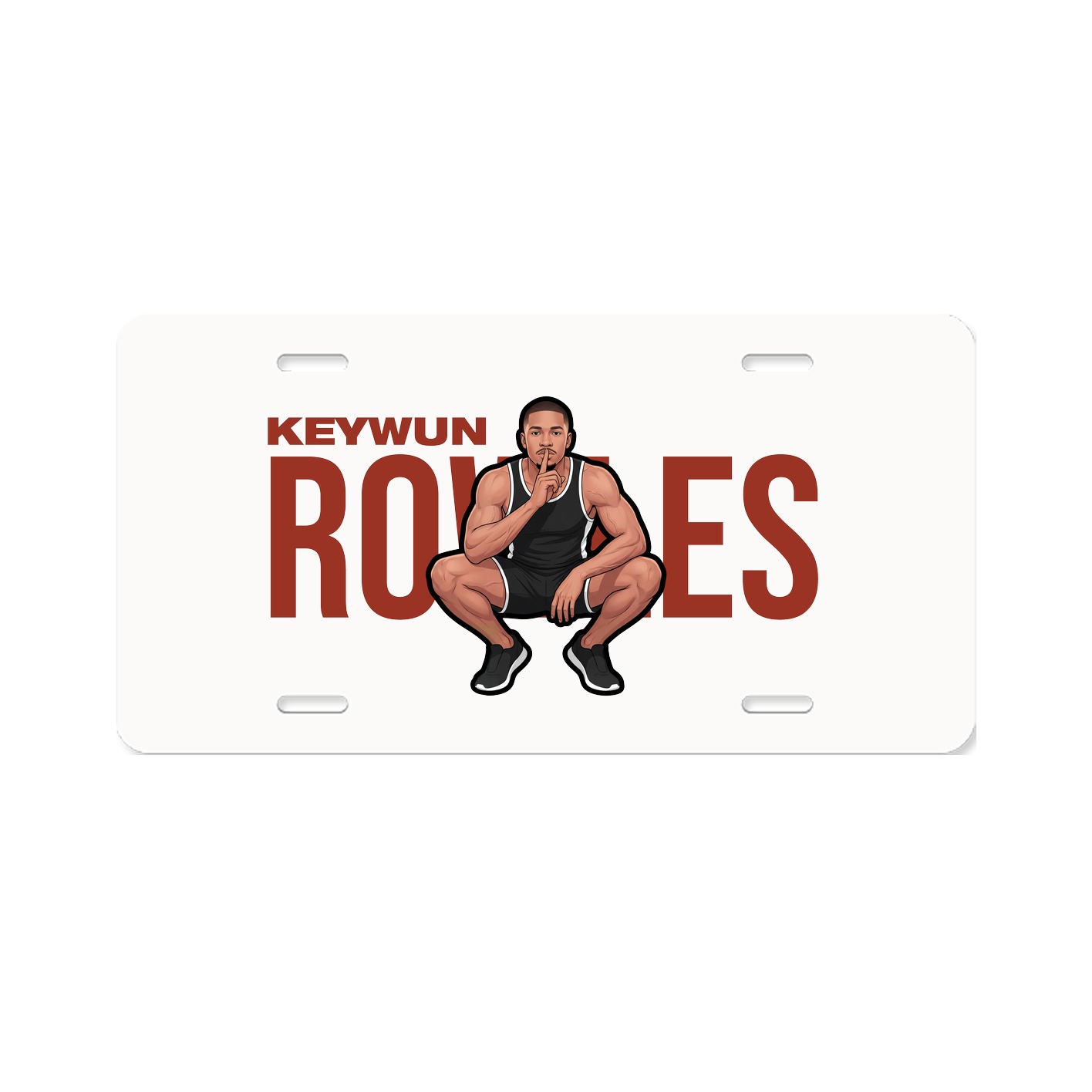 License Plate — Player Name in Classic