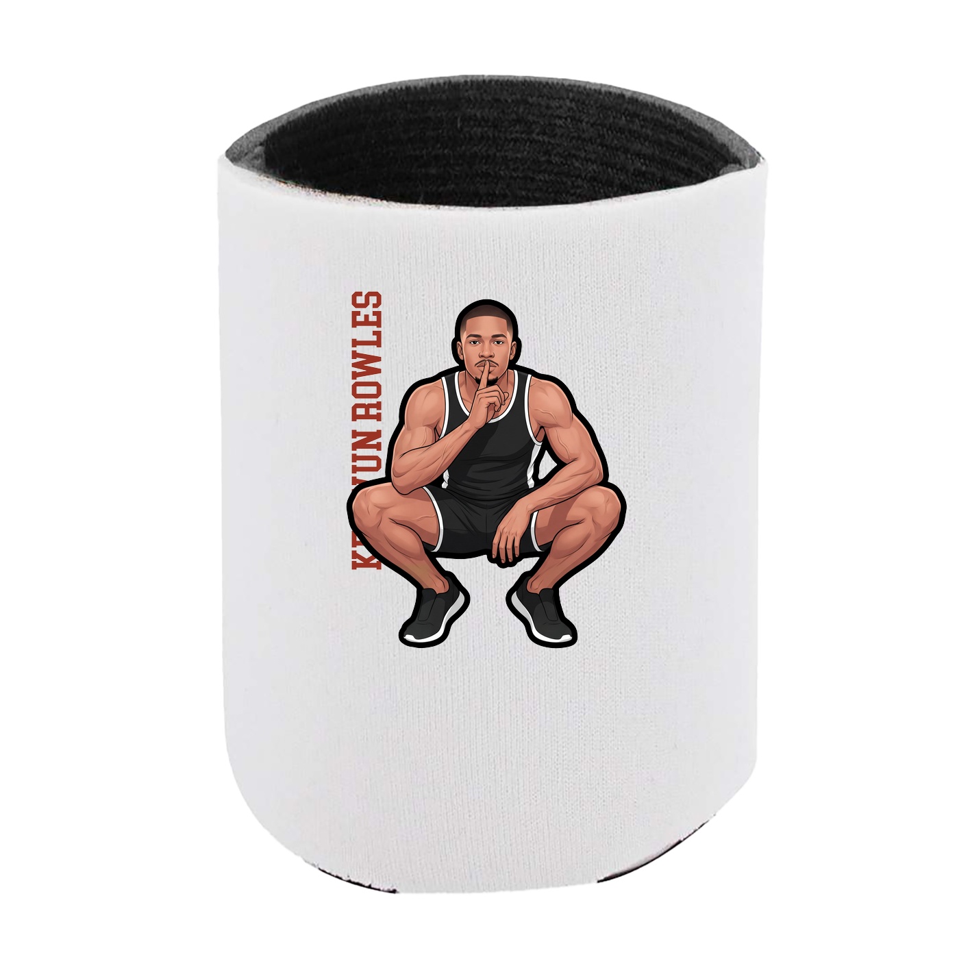 Can Holder — Name Vertical in White