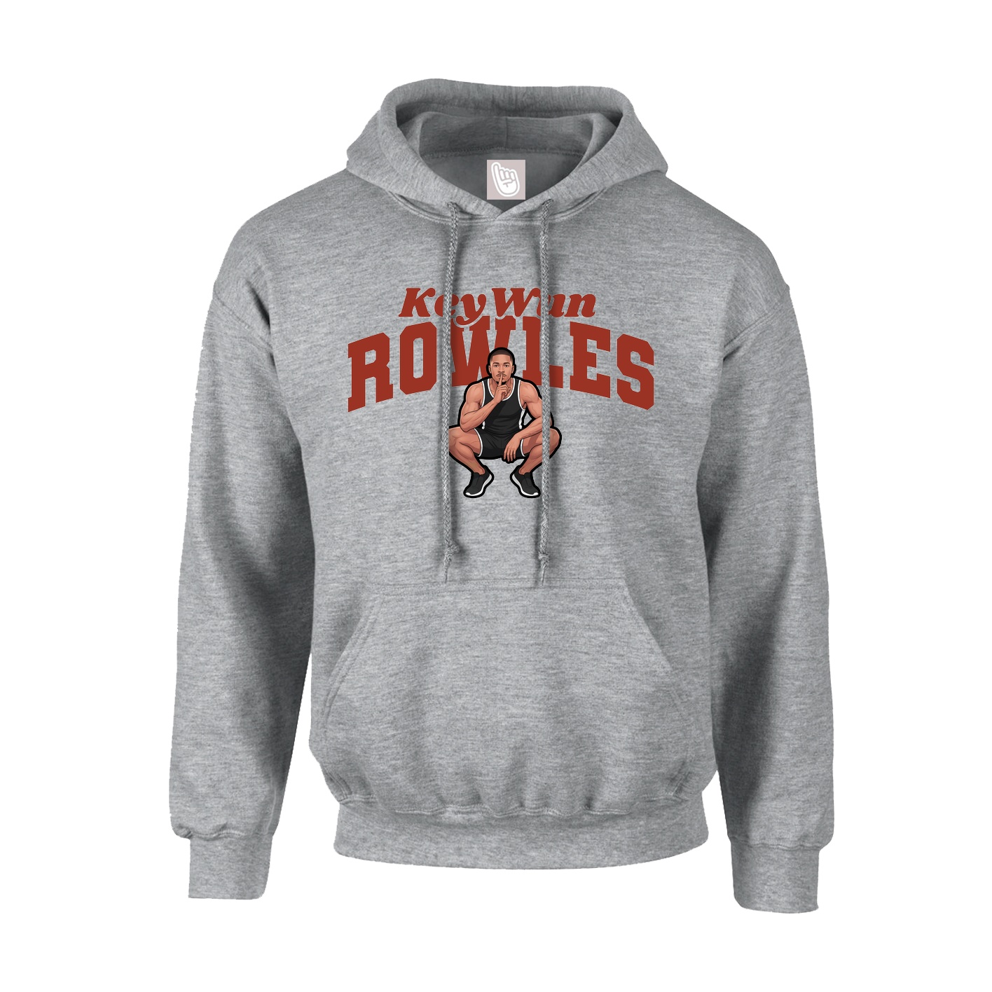 Youth Hoodie — Signature Arch in Grey