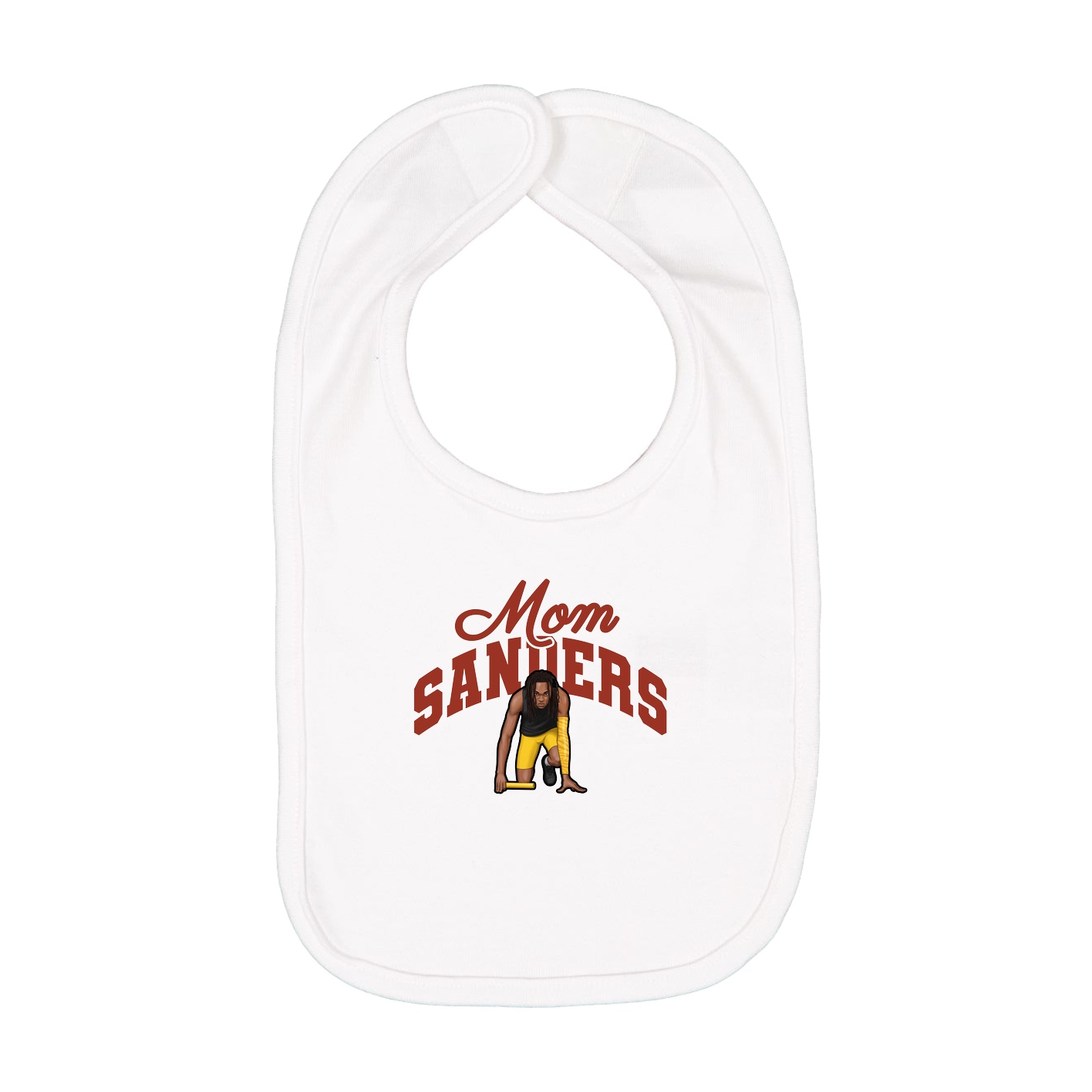 Infant Bib — Mothers Day Arch in White
