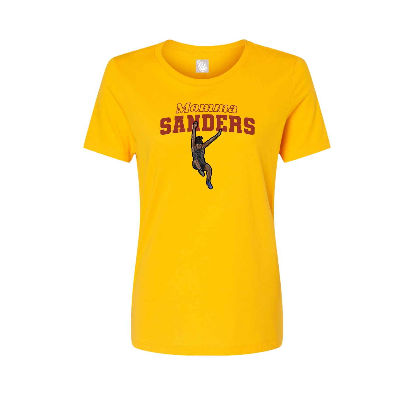 Womens Tee — Mothers Day Block in Gold