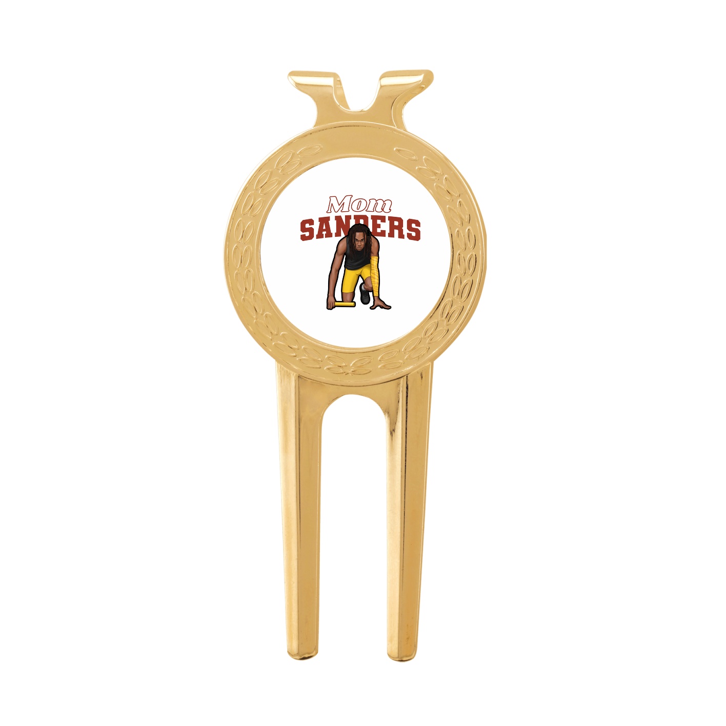Divot Tool with Ball Marker — Mothers Day Block in Classic
